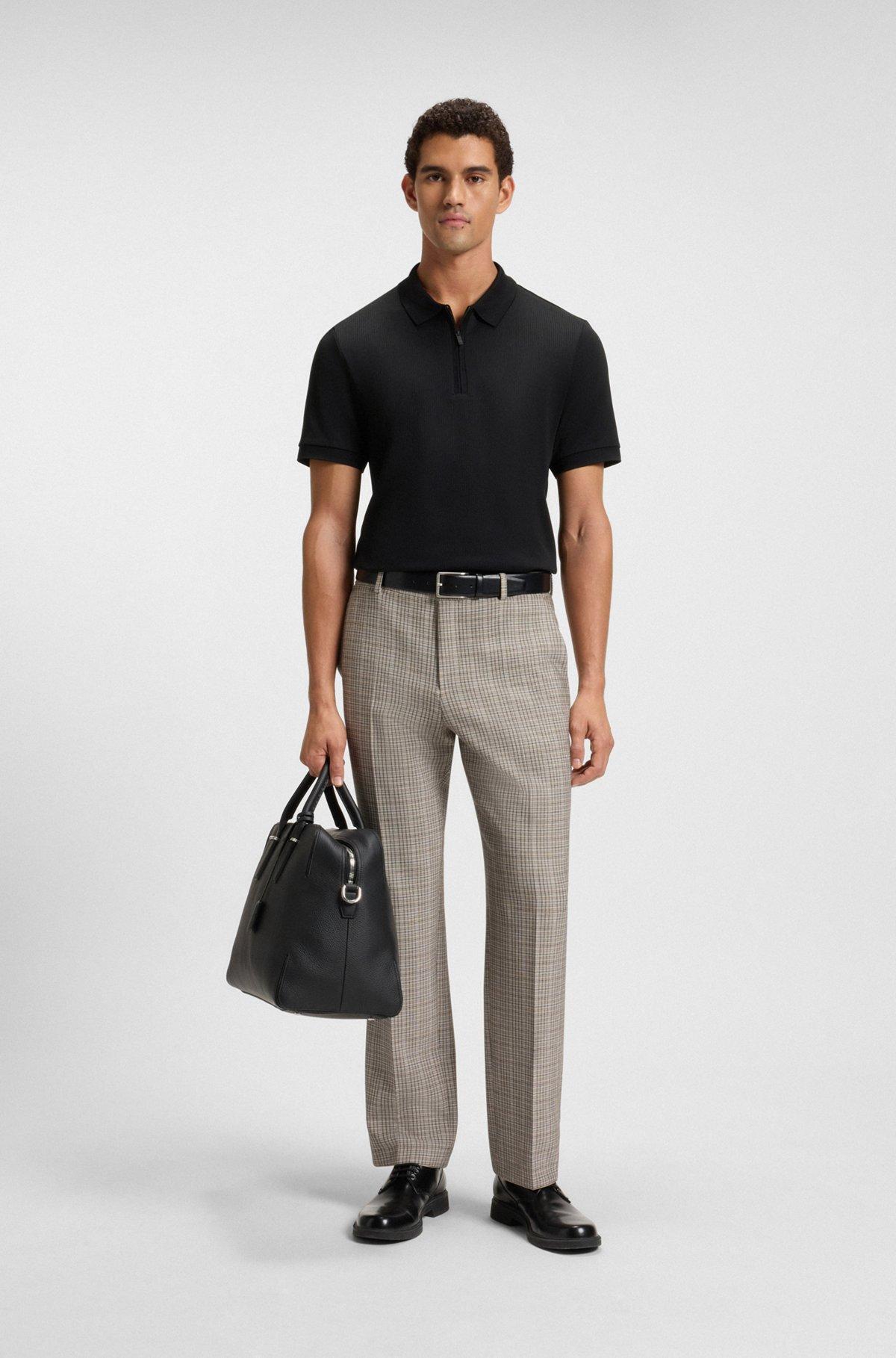 Polo shirt with seersucker structure Product Image
