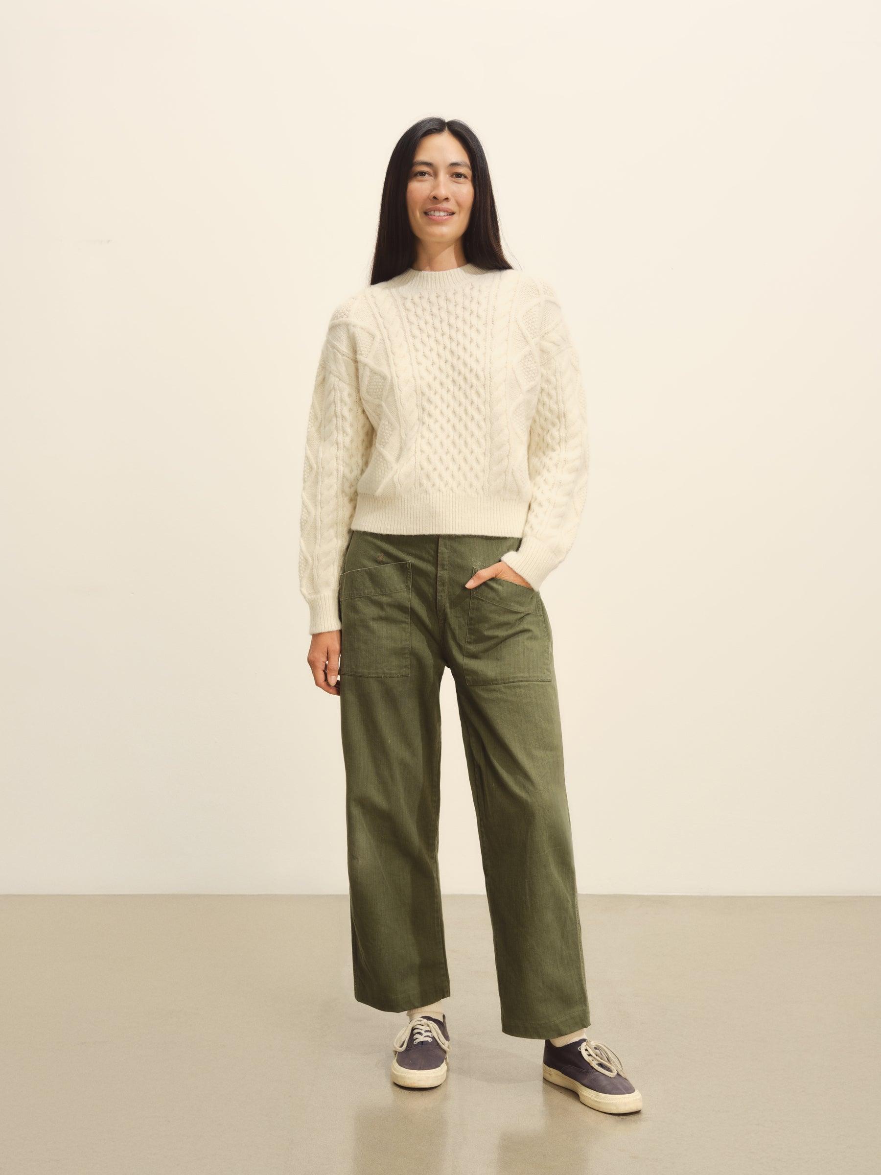 Natural Highland Alpaca Cable Crew Product Image