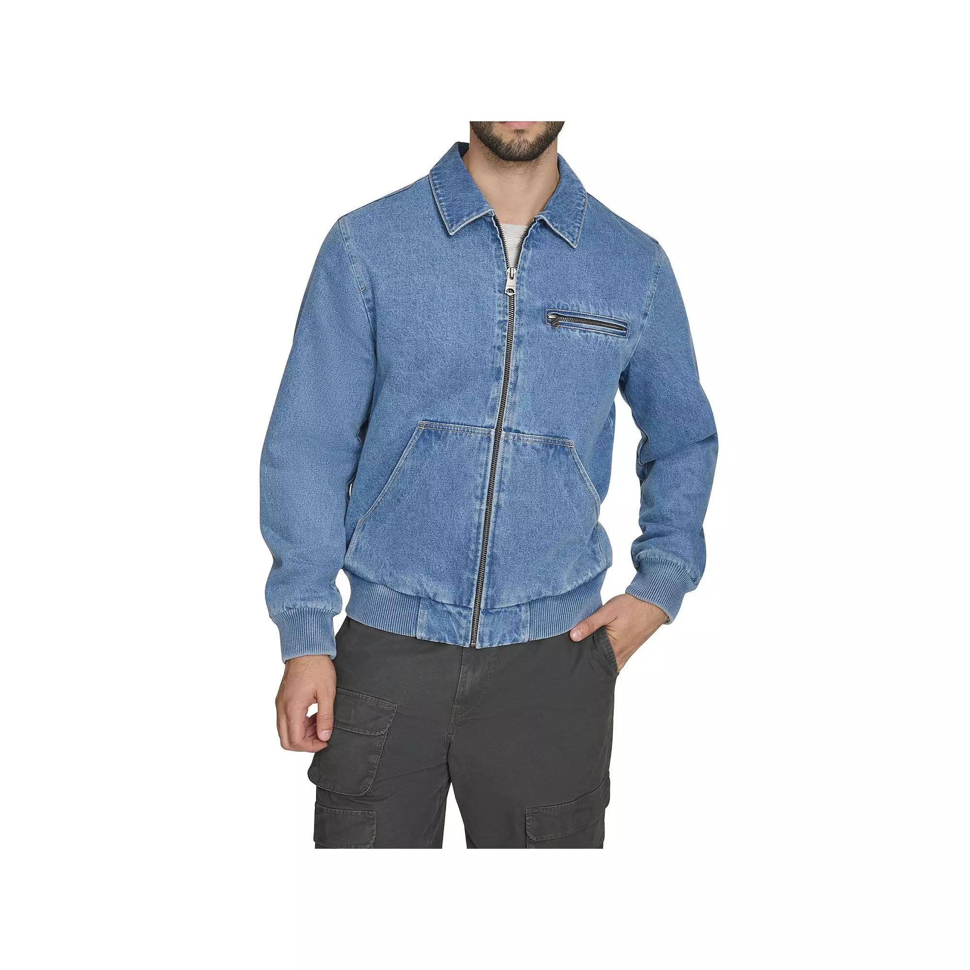 Men's Levi's® Denim Bomber with Laydown Collar, Size: Small, Purple Leaf Product Image
