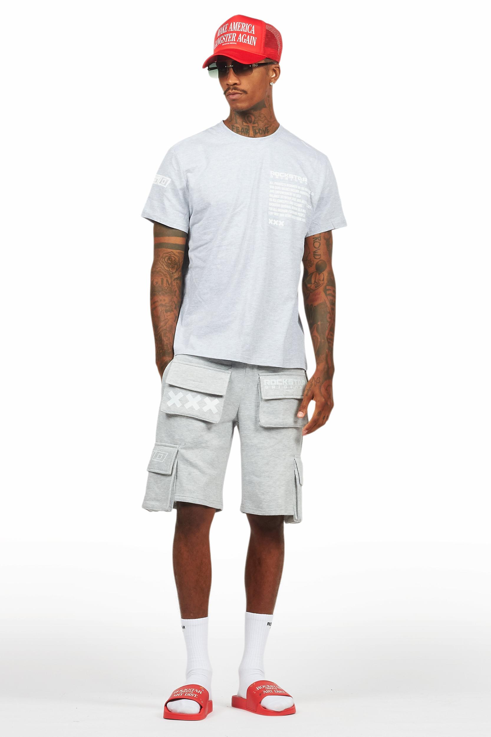 Jash Heather Grey Short Set Male Product Image