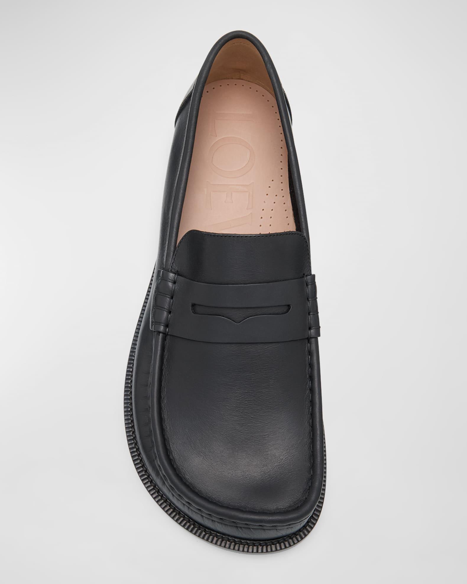 Men's Campo Leather Penny Loafers Product Image