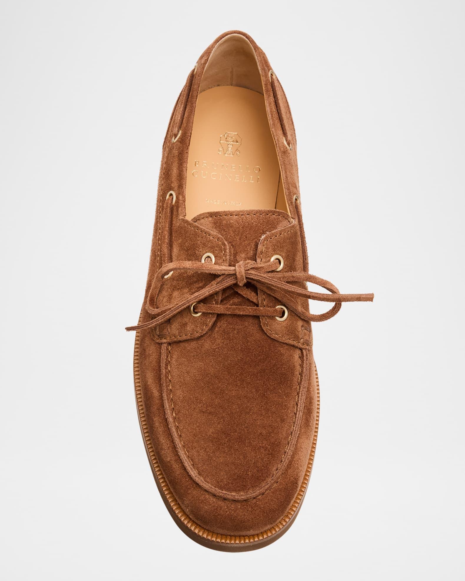 Men's Suede Boat Shoes Product Image