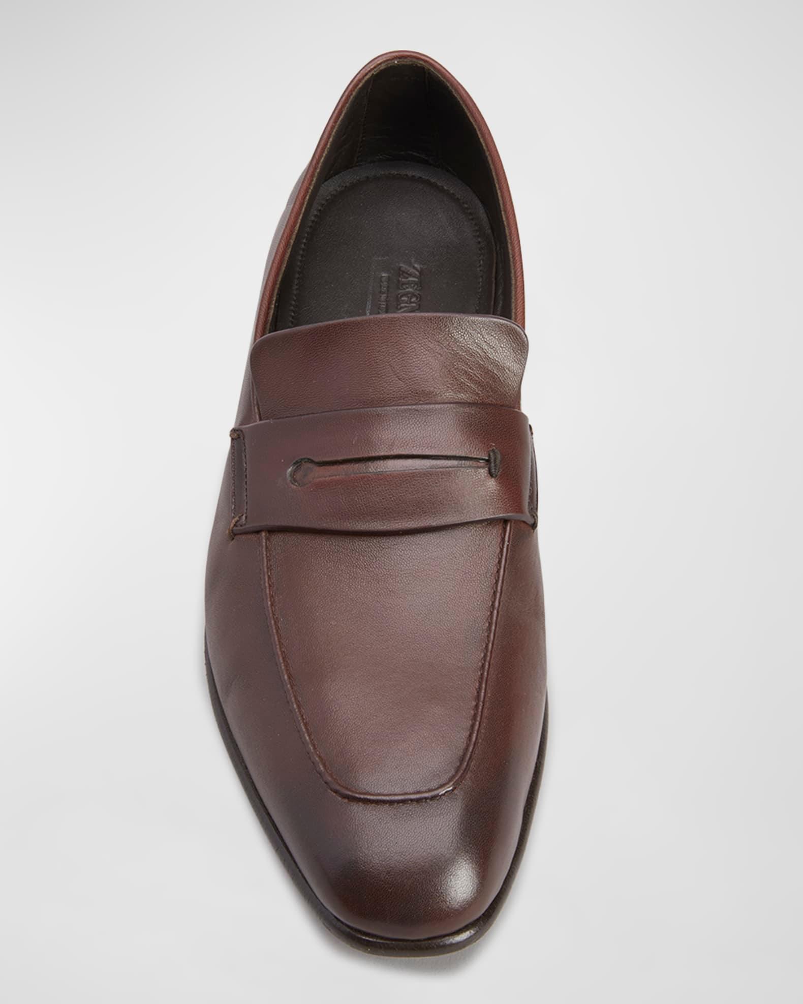 Men's Lasola Leather Penny Loafers Product Image