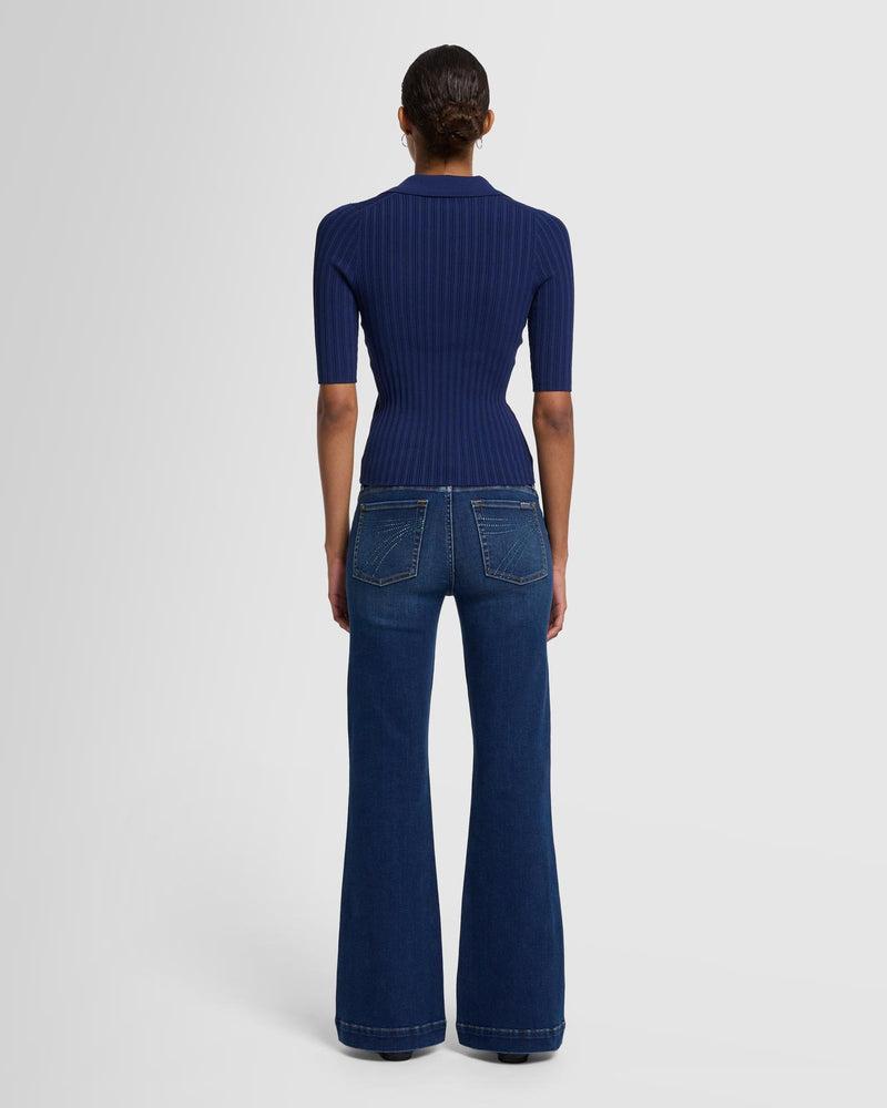 Ribbed Henley Sweater Product Image