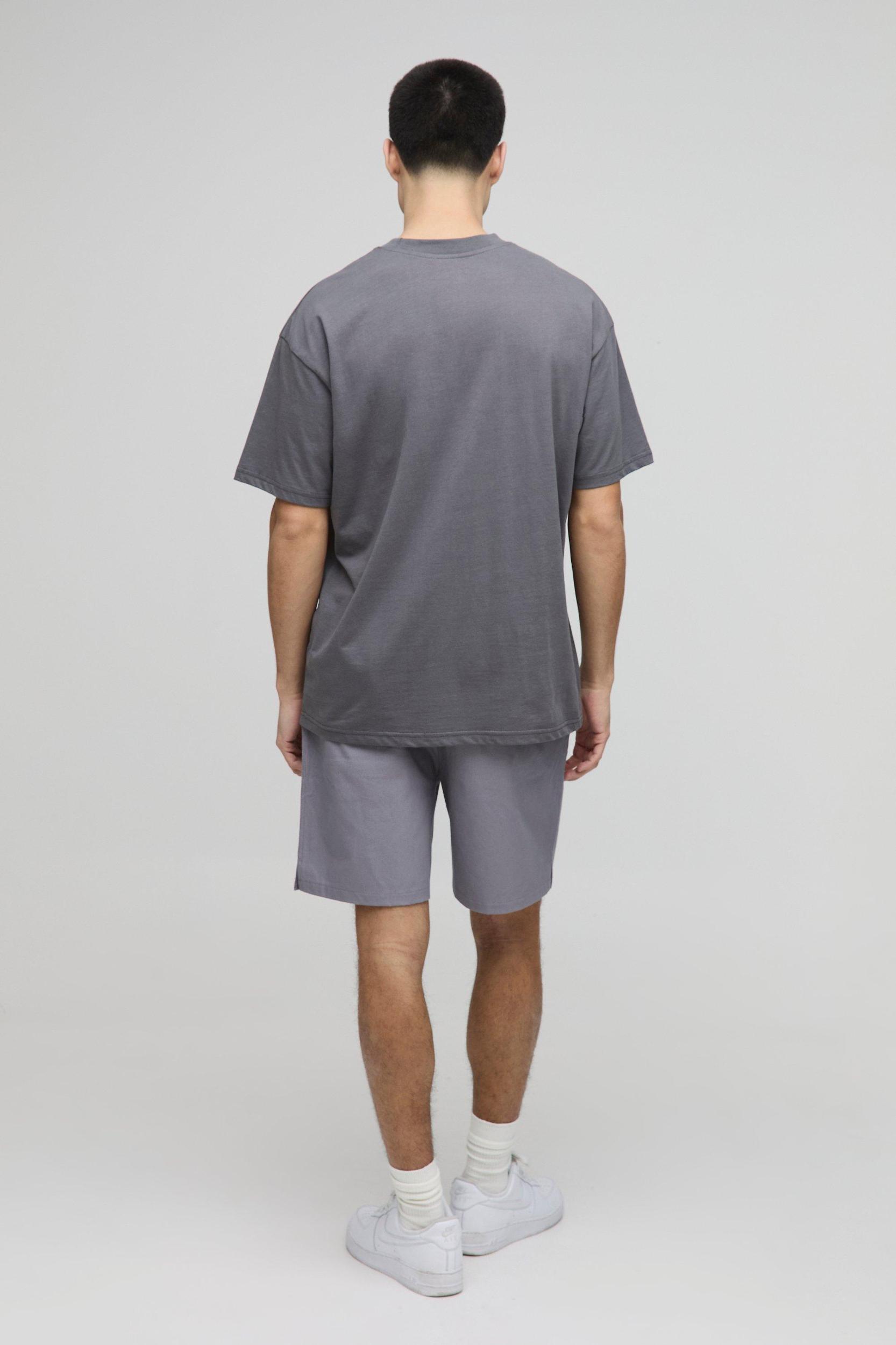 Elasticated Waist Relaxed Woven Tab Canvas Shorts | boohooMAN USA Product Image