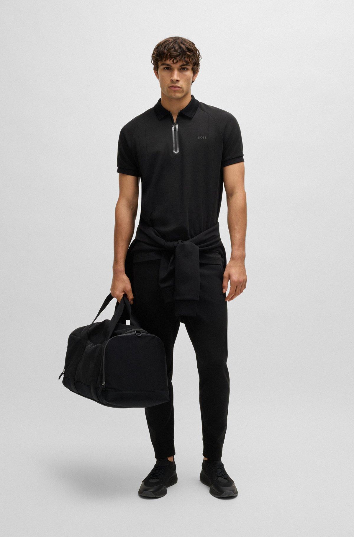 BOSS -  polo shirt in drop-needle stretch fabric - Light Purple Product Image