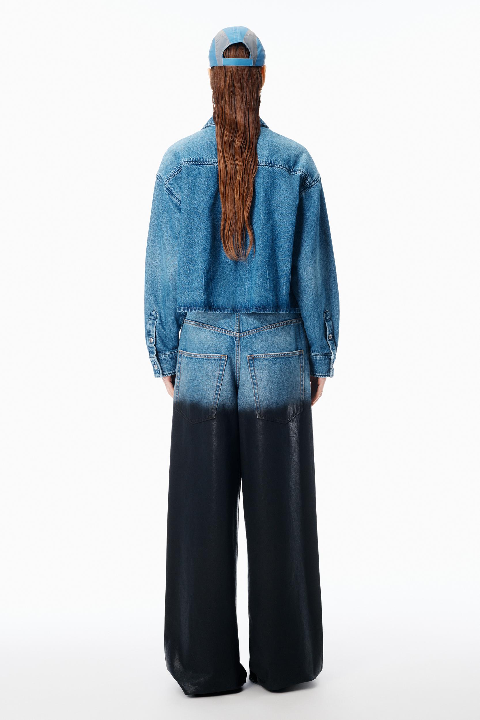 Cropped Long Sleeve Shirt Product Image