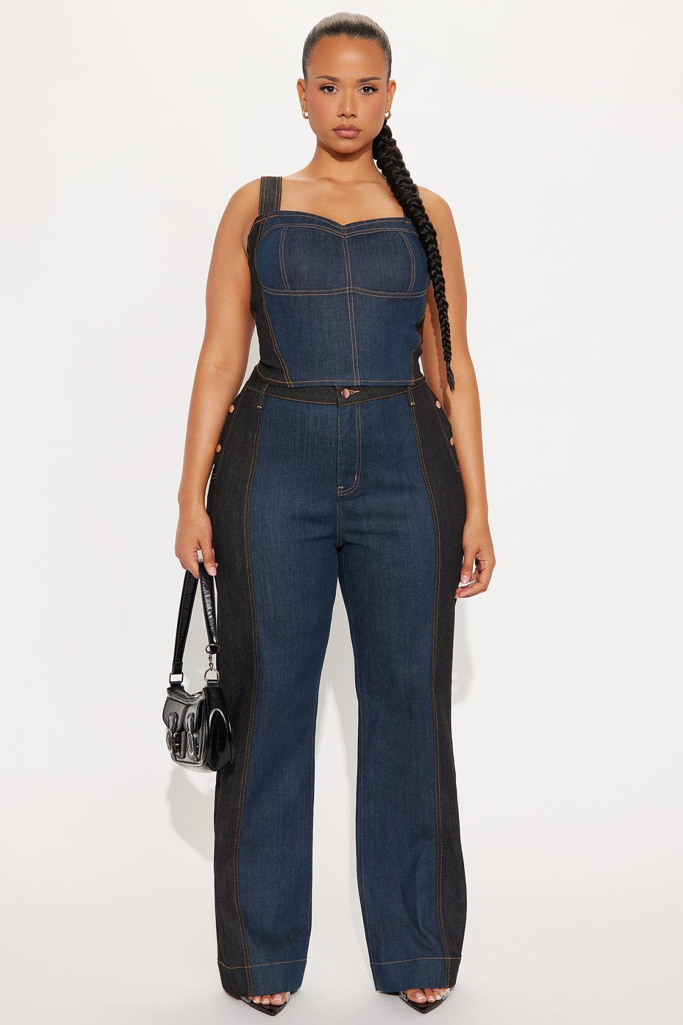 Busy Body Stretch Tailored Jeans - Dark Wash Female Product Image