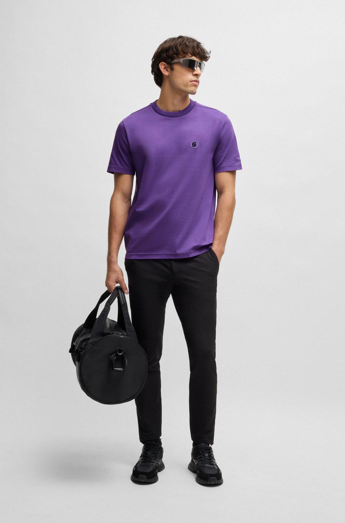 Thermo-regulating T-shirt in cotton with Double B monogram Product Image