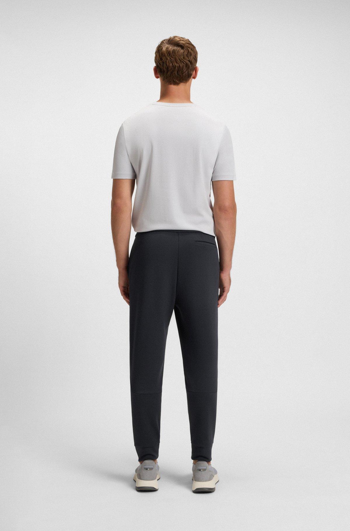 Cotton tracksuit bottoms with striped trims Product Image