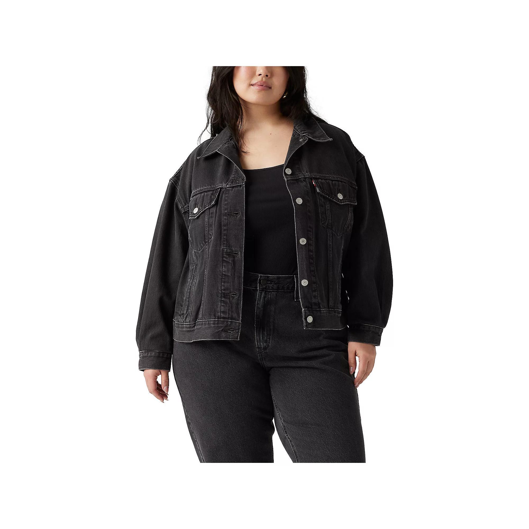 Plus Size Levi's® '90s Trucker Jean Jacket, Women's, Size: 2XL, Road Less Travelled Product Image