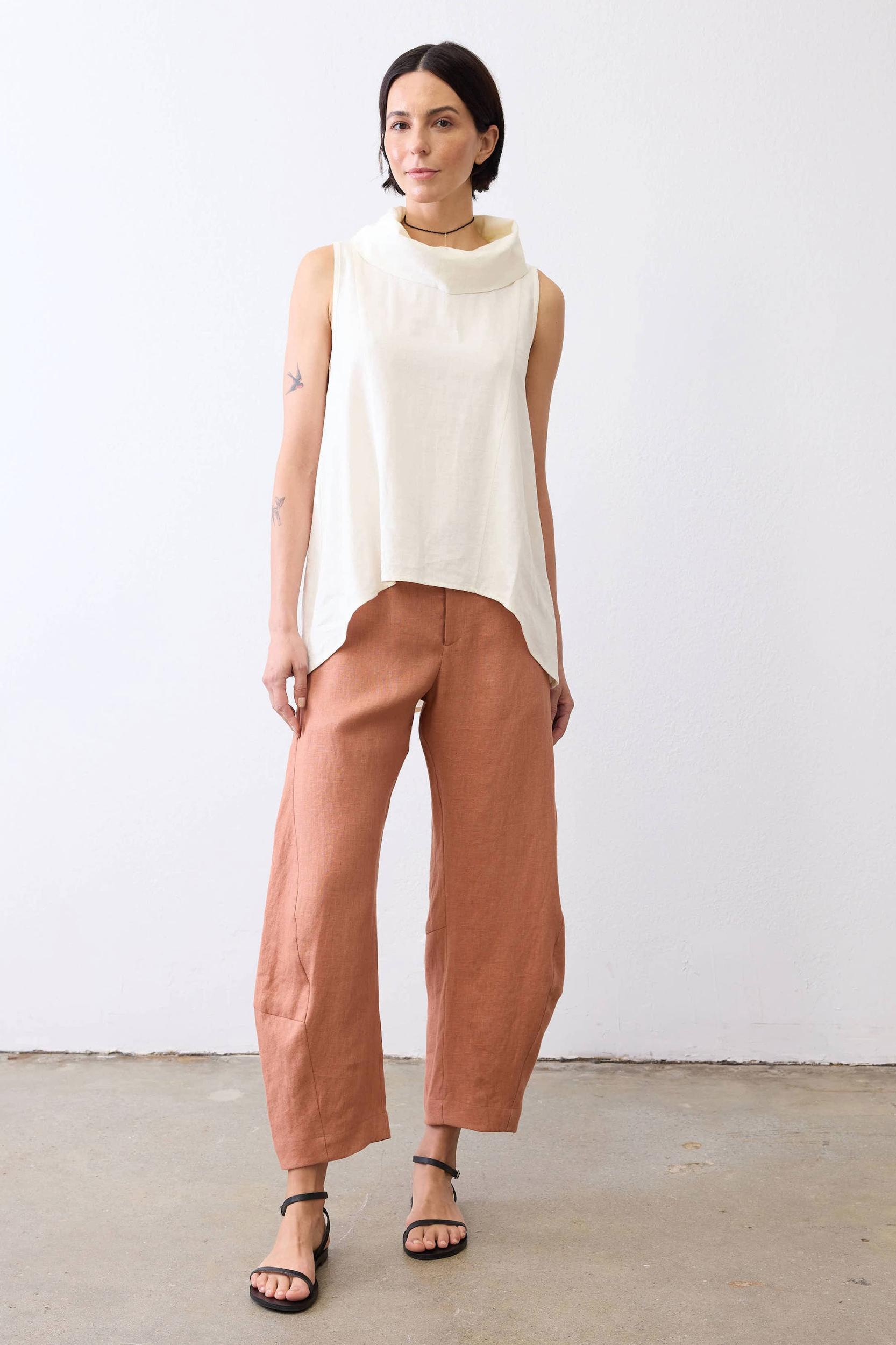 The Uptown Loose Linen Pants Product Image