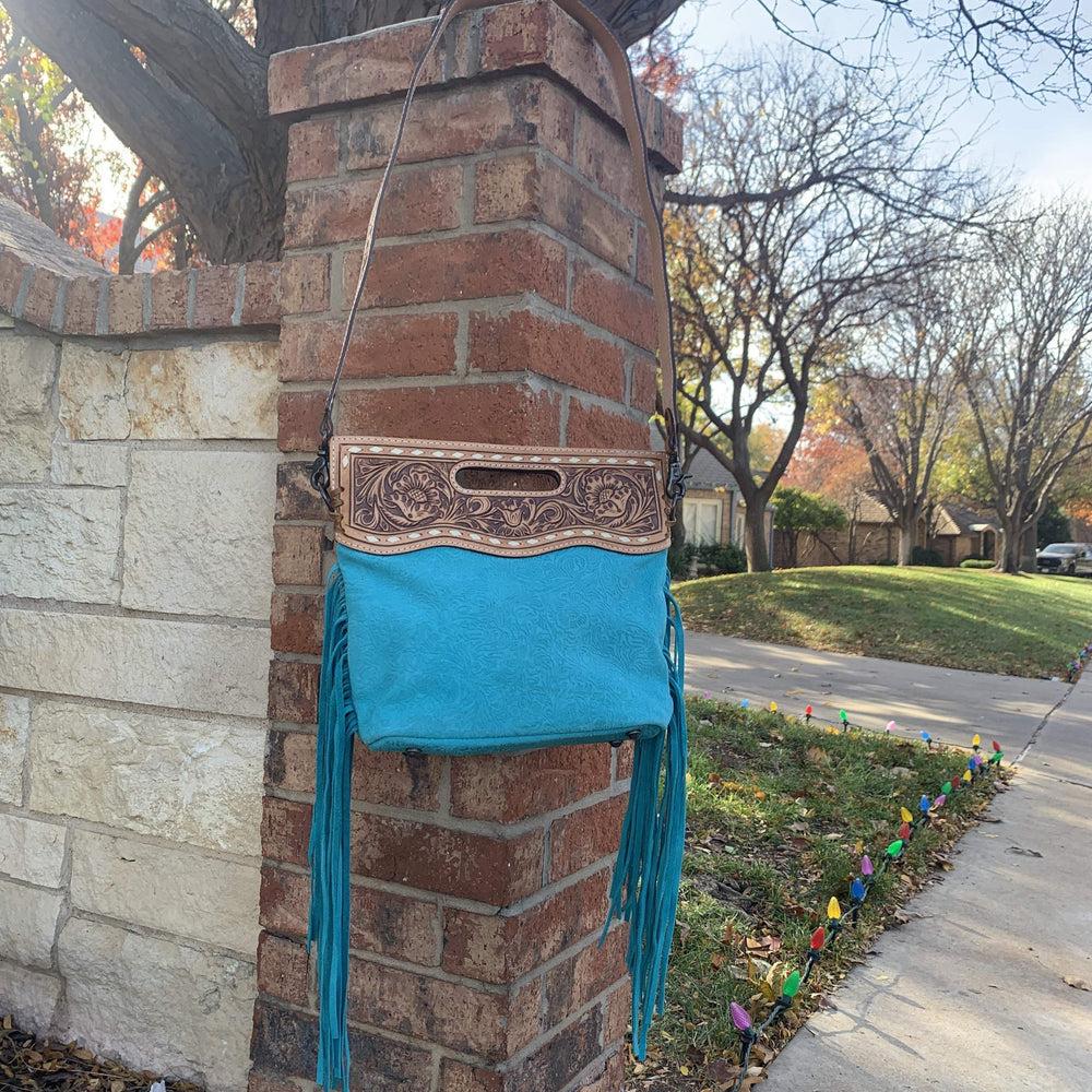 Turquoise Sweet Suede Serenade Clutch Product Image