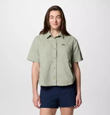 Columbia Womens Brea Falls Woven Short Sleeve Shirt- Product Image