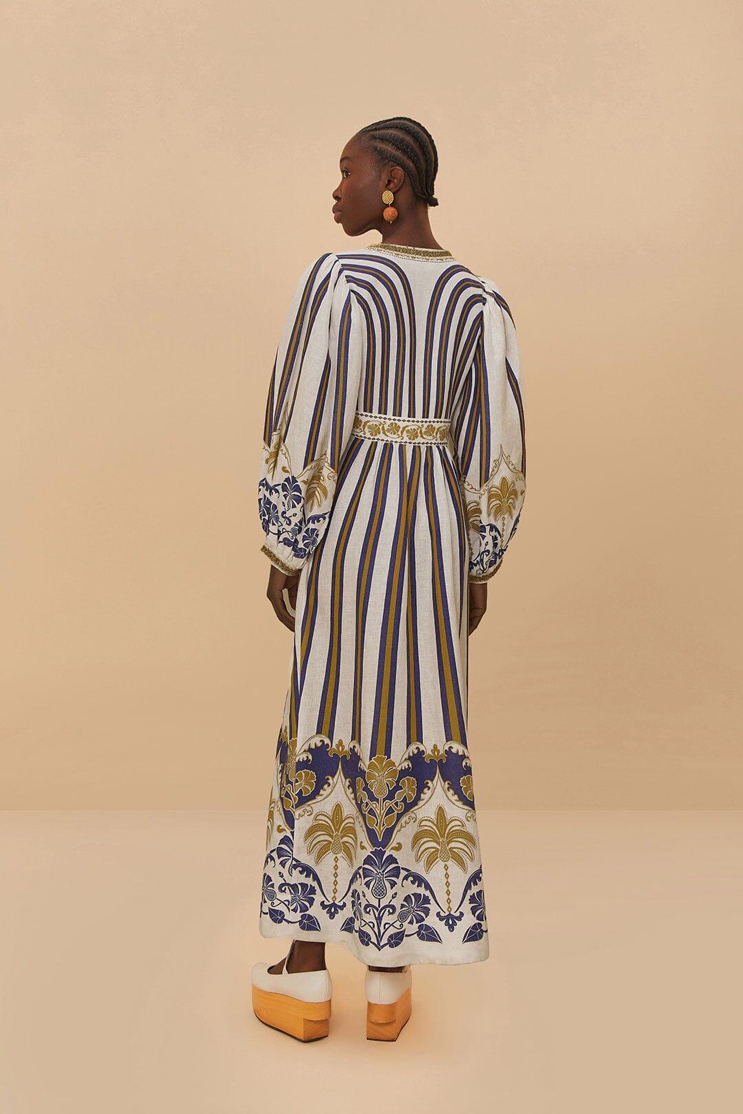 Off-White Pineapple Deco Maxi Dress Product Image