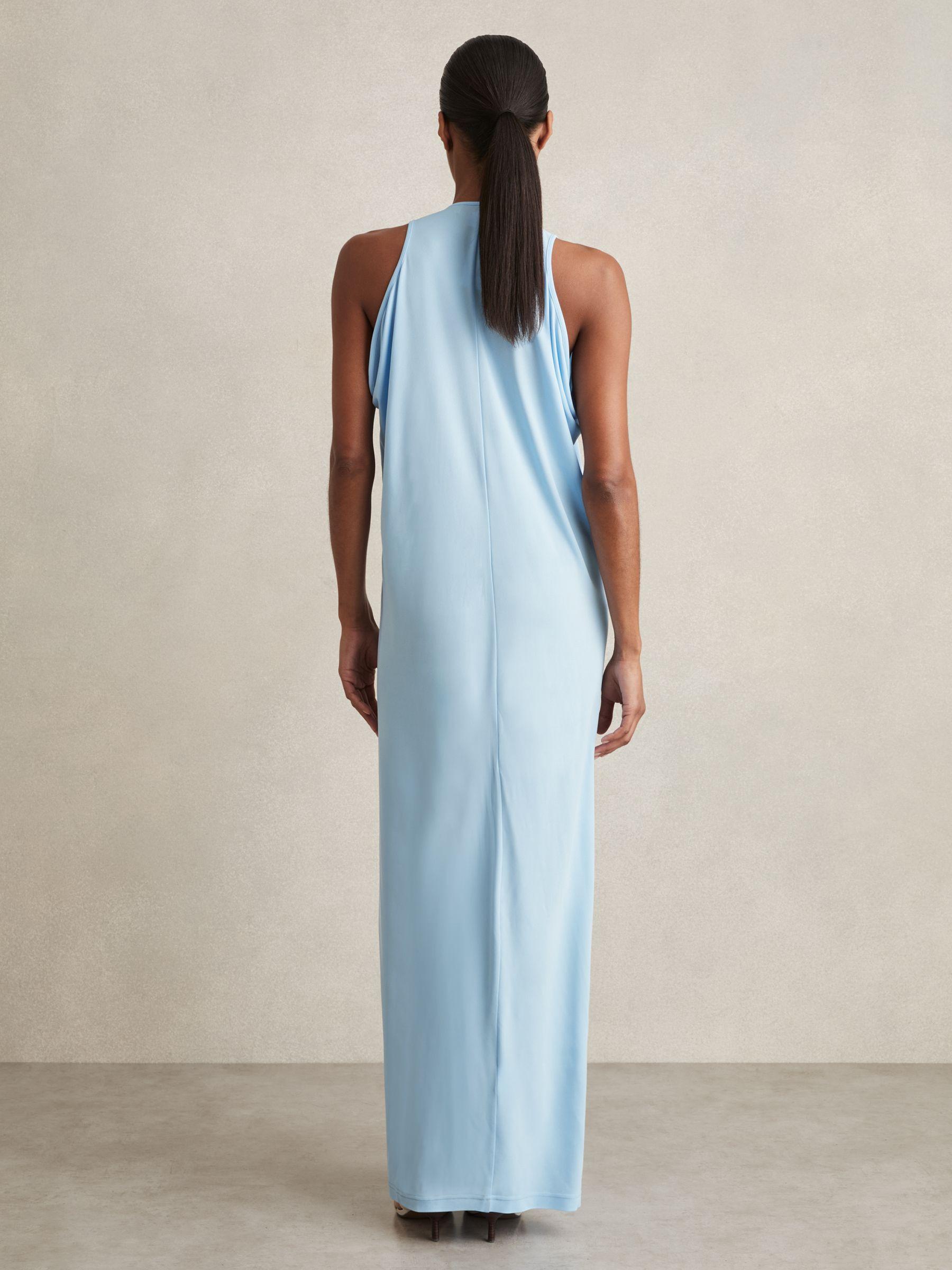 Jersey Maxi Dress in Blue Product Image