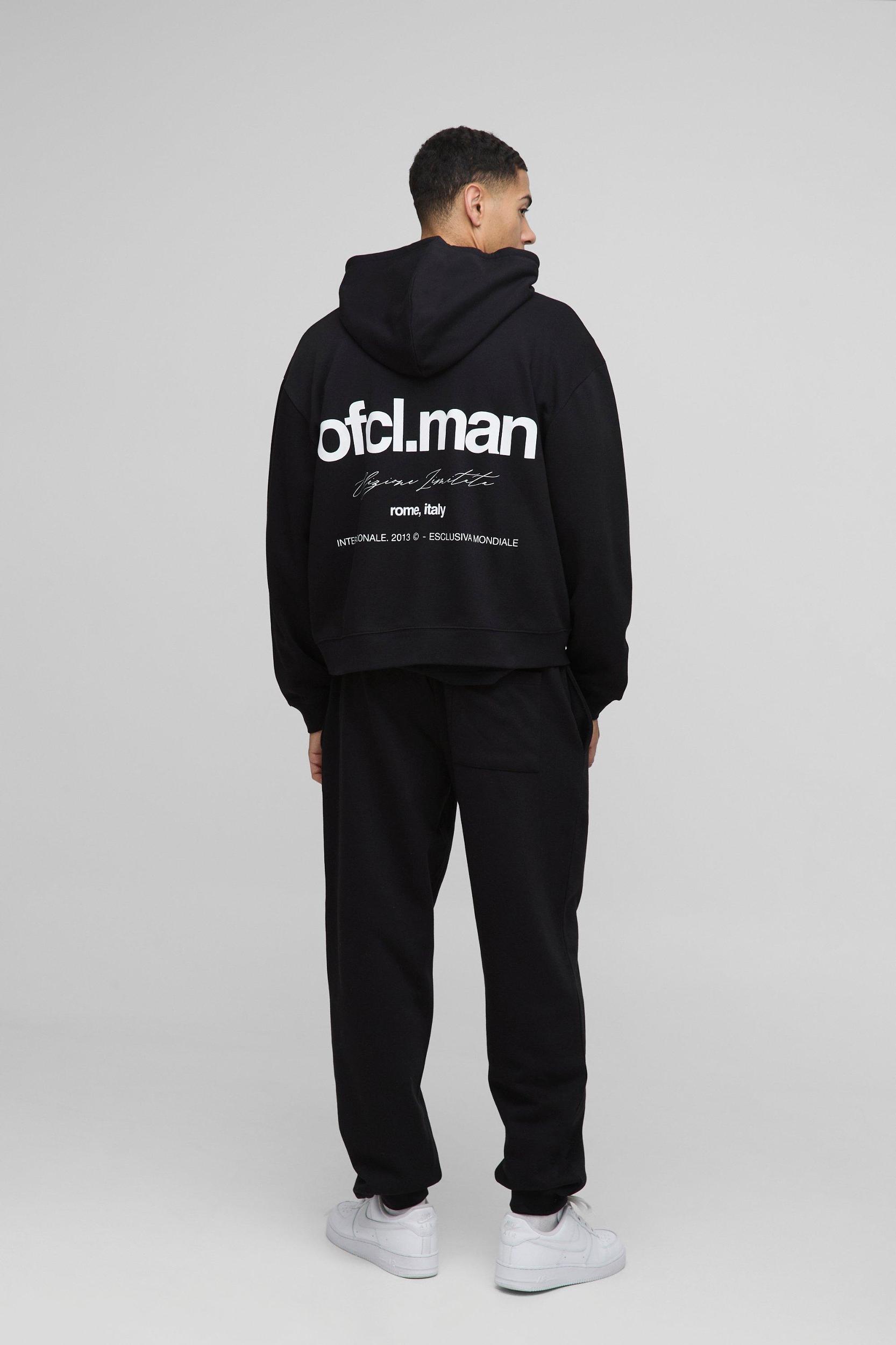 Oversized Ofcl Man Basic Sweatpants | boohooMAN USA Product Image
