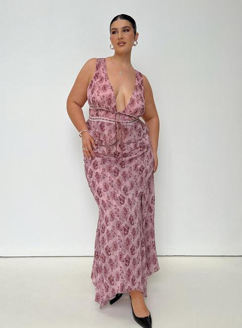 Nikolise Maxi Skirt Purple Curve Product Image