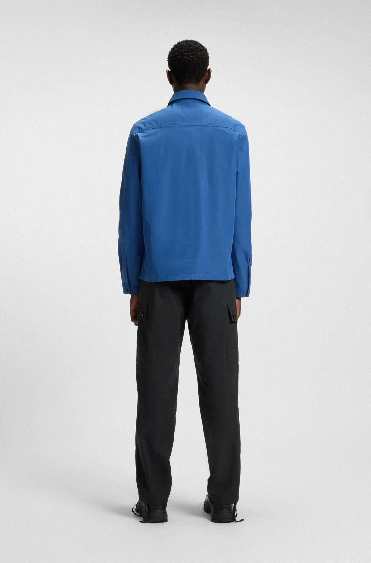 Regular-fit cargo trousers in ripstop cotton Product Image