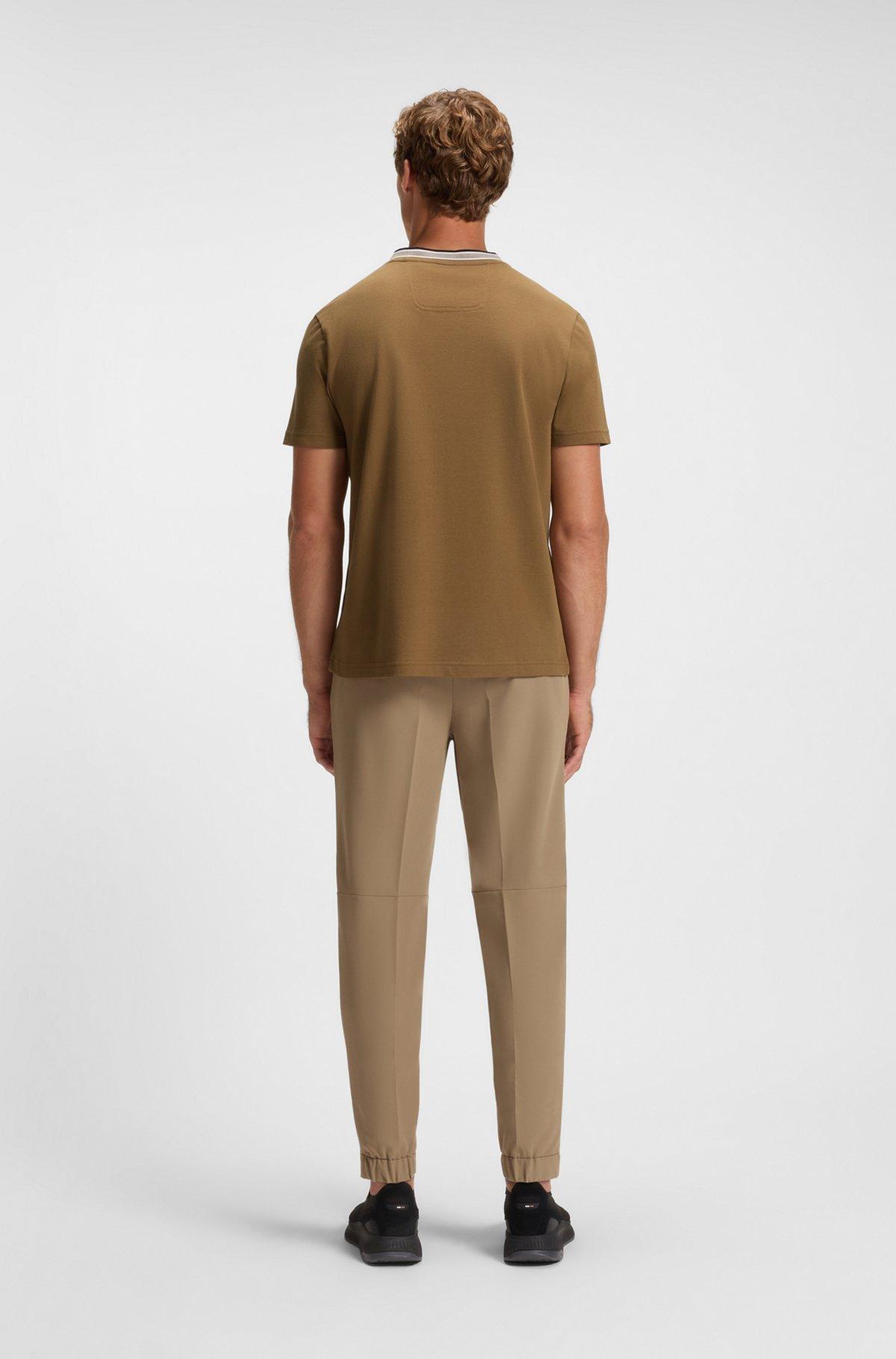 Embroidered-logo T-shirt in cotton piqué Product Image