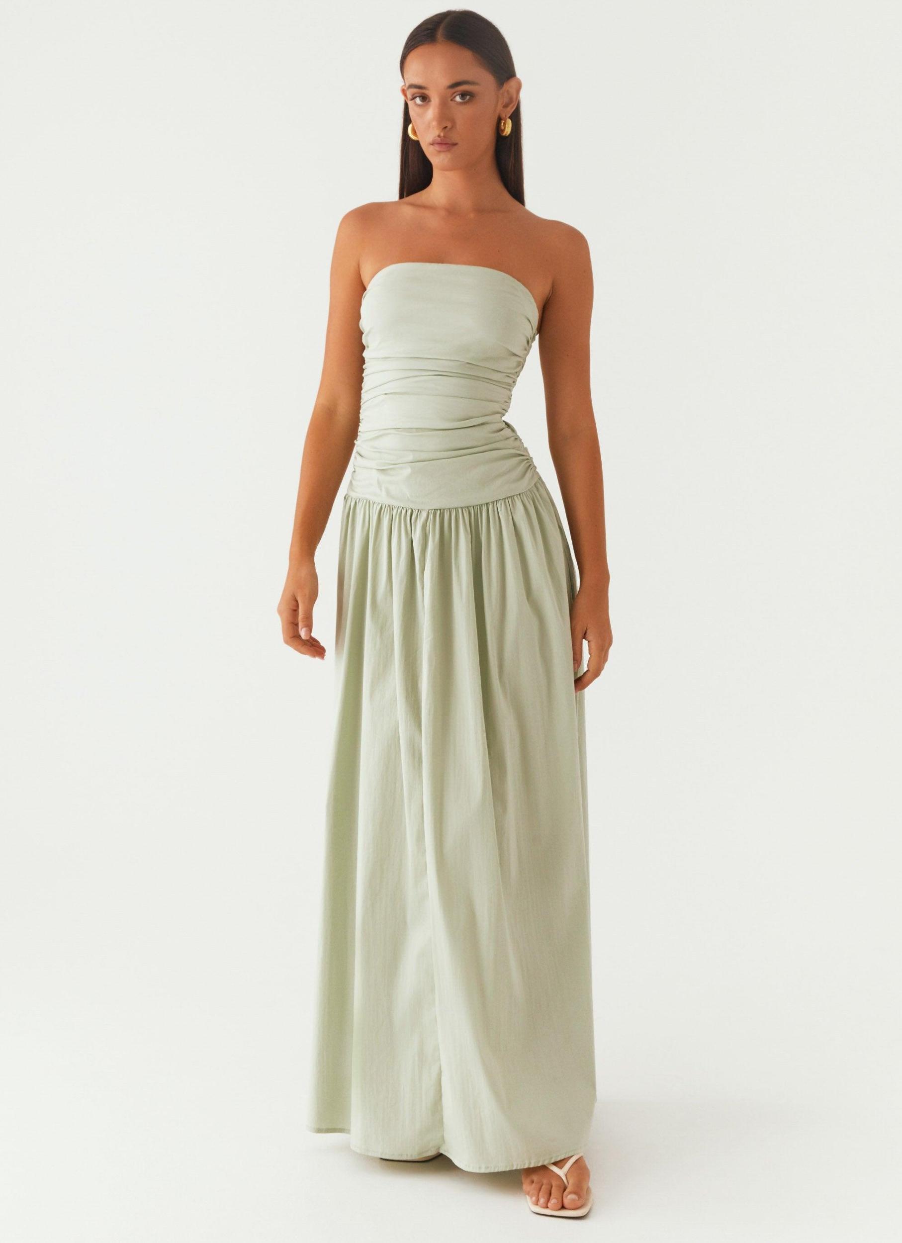 Carmel Maxi Dress - Sage Product Image