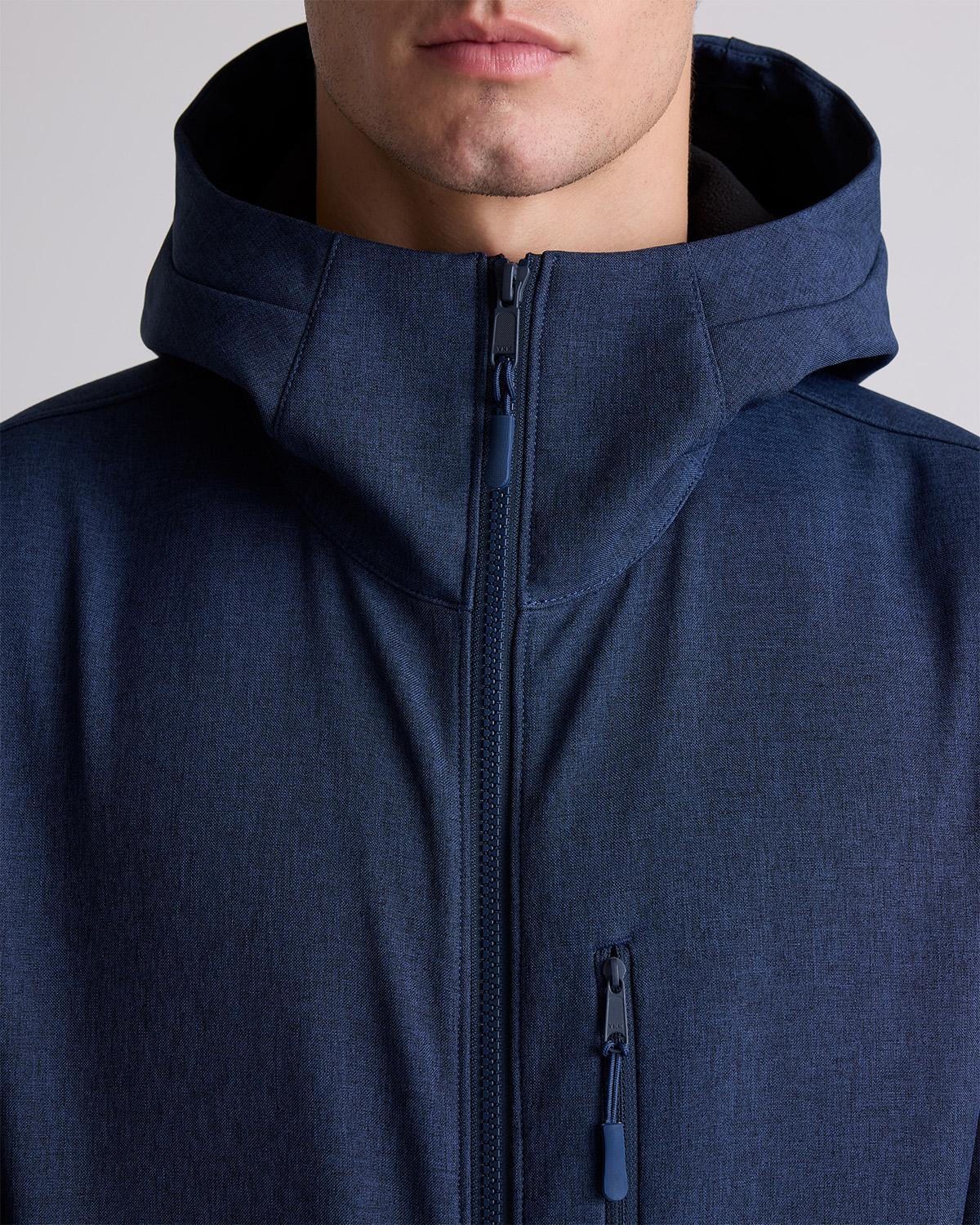 Quince | Men's Softshell Fleece-Lined Full-Zip Hooded Jacket Size XL, Recycled Polyester Product Image