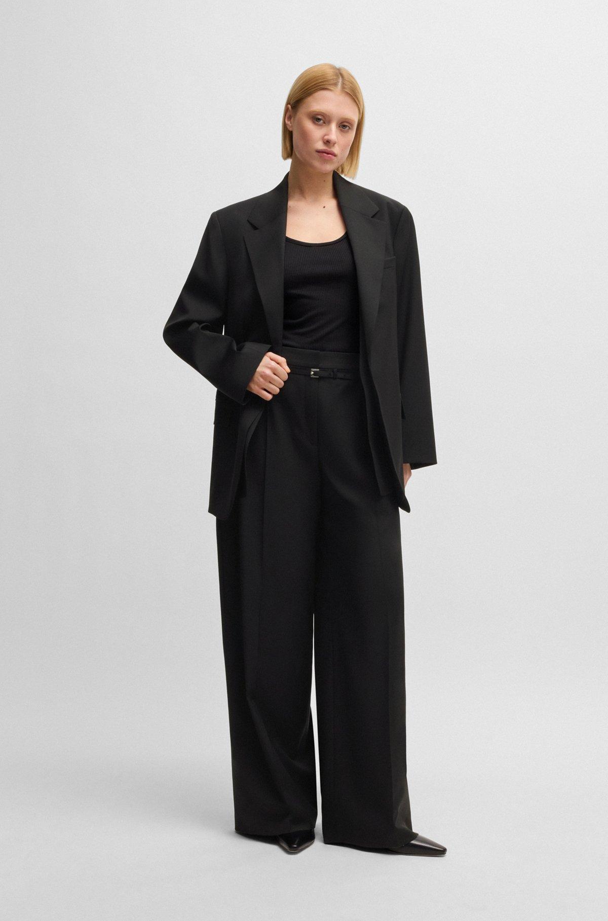Relaxed-fit trousers in virgin wool Product Image
