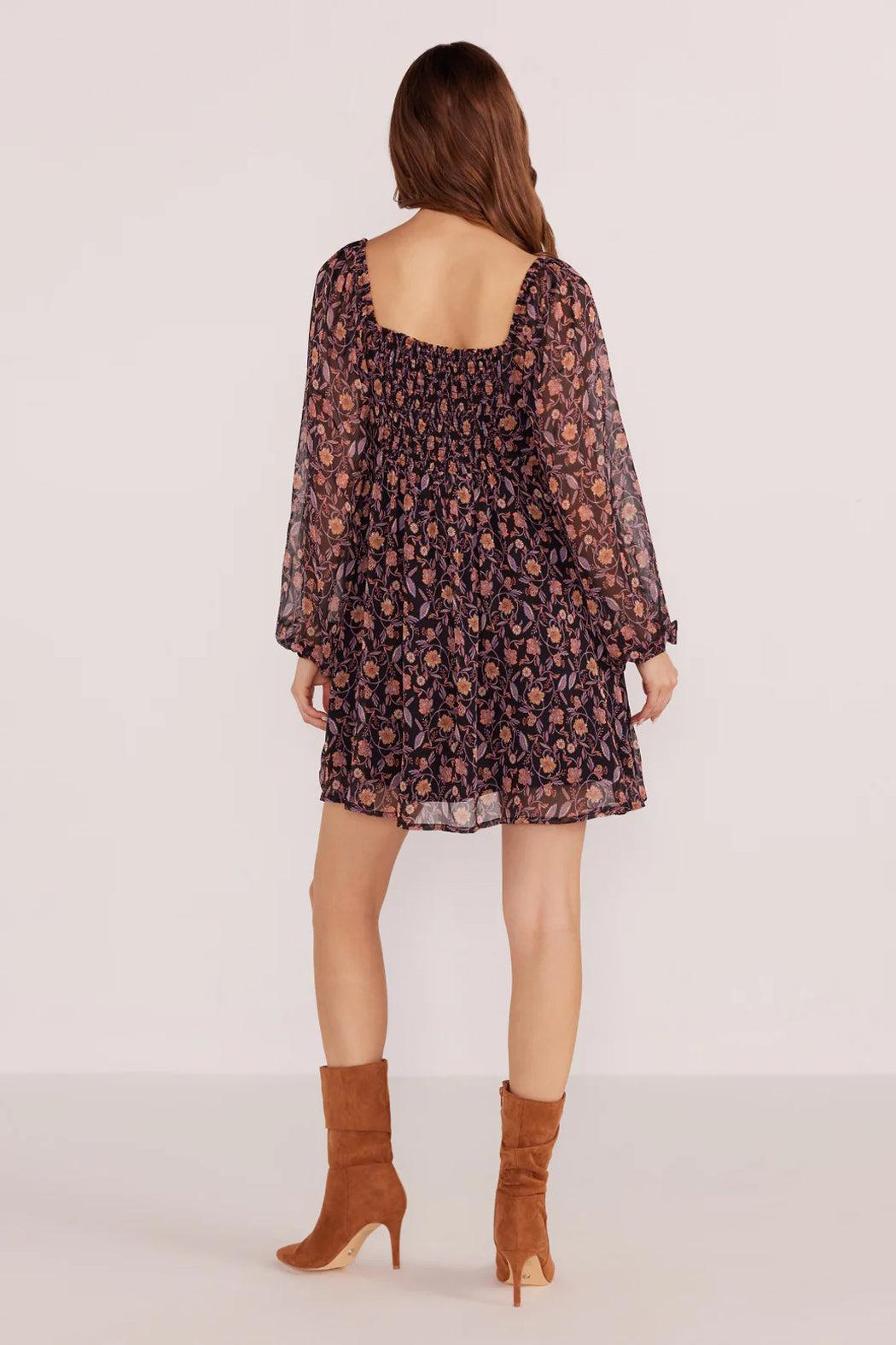 Regal Babydoll Mini Dress Product Image