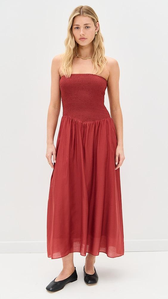 Pixie Market Smocked Strapless Dress | Shopbop Product Image