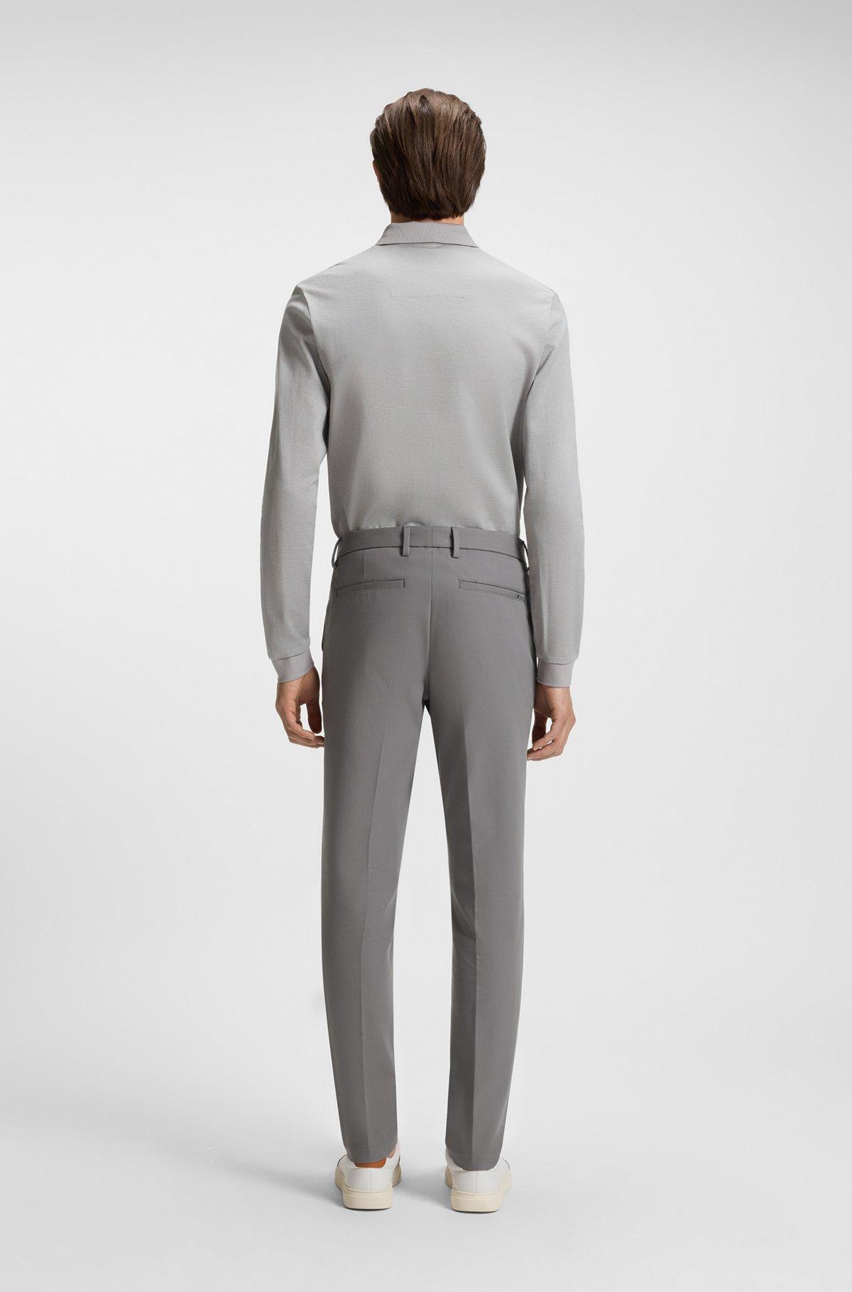 Slim-fit pants in cotton-blend twill Product Image