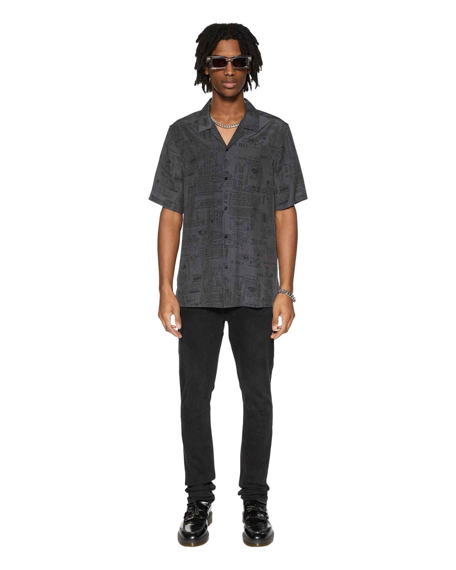 VERSES RESORT SS SHIRT BLACK Male Product Image