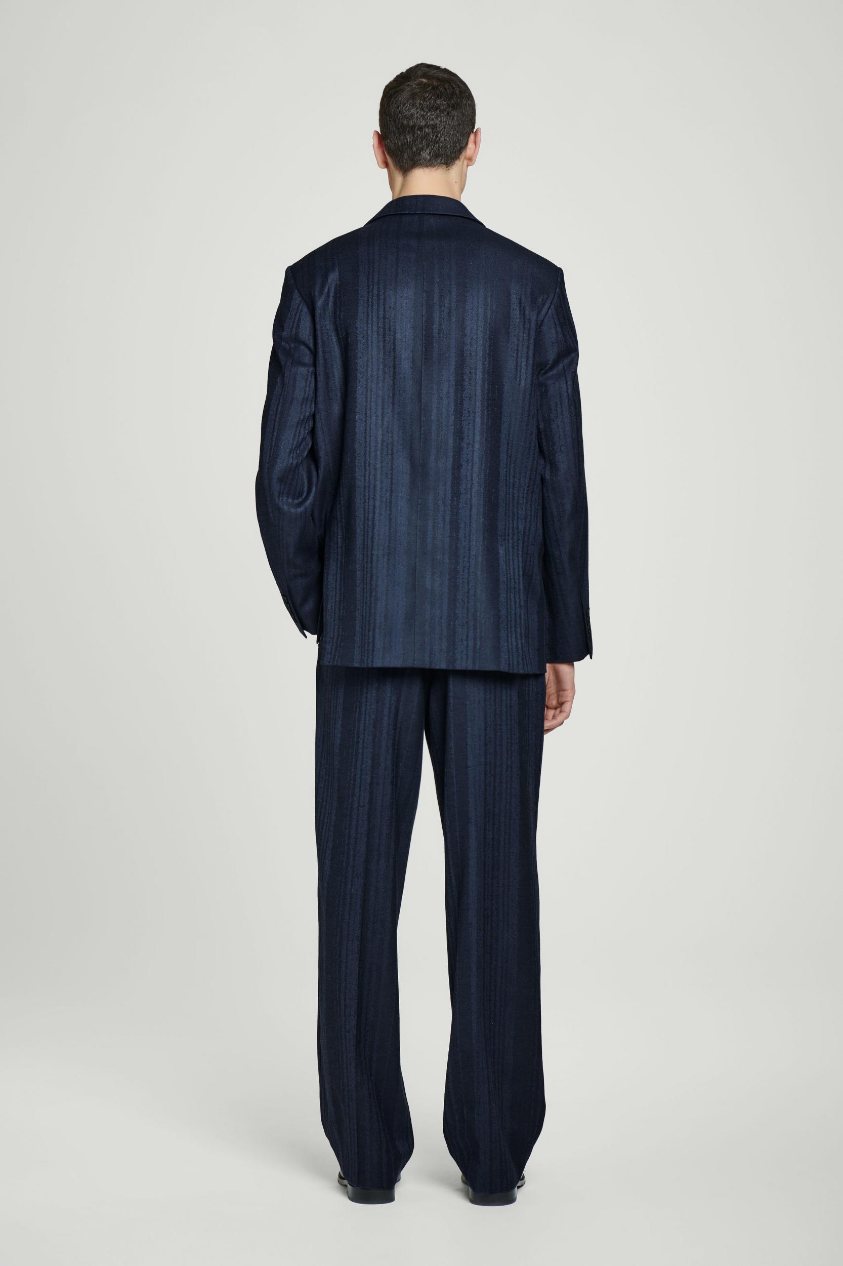 JACQUARD STRAIGHT-LEG PANTS Product Image