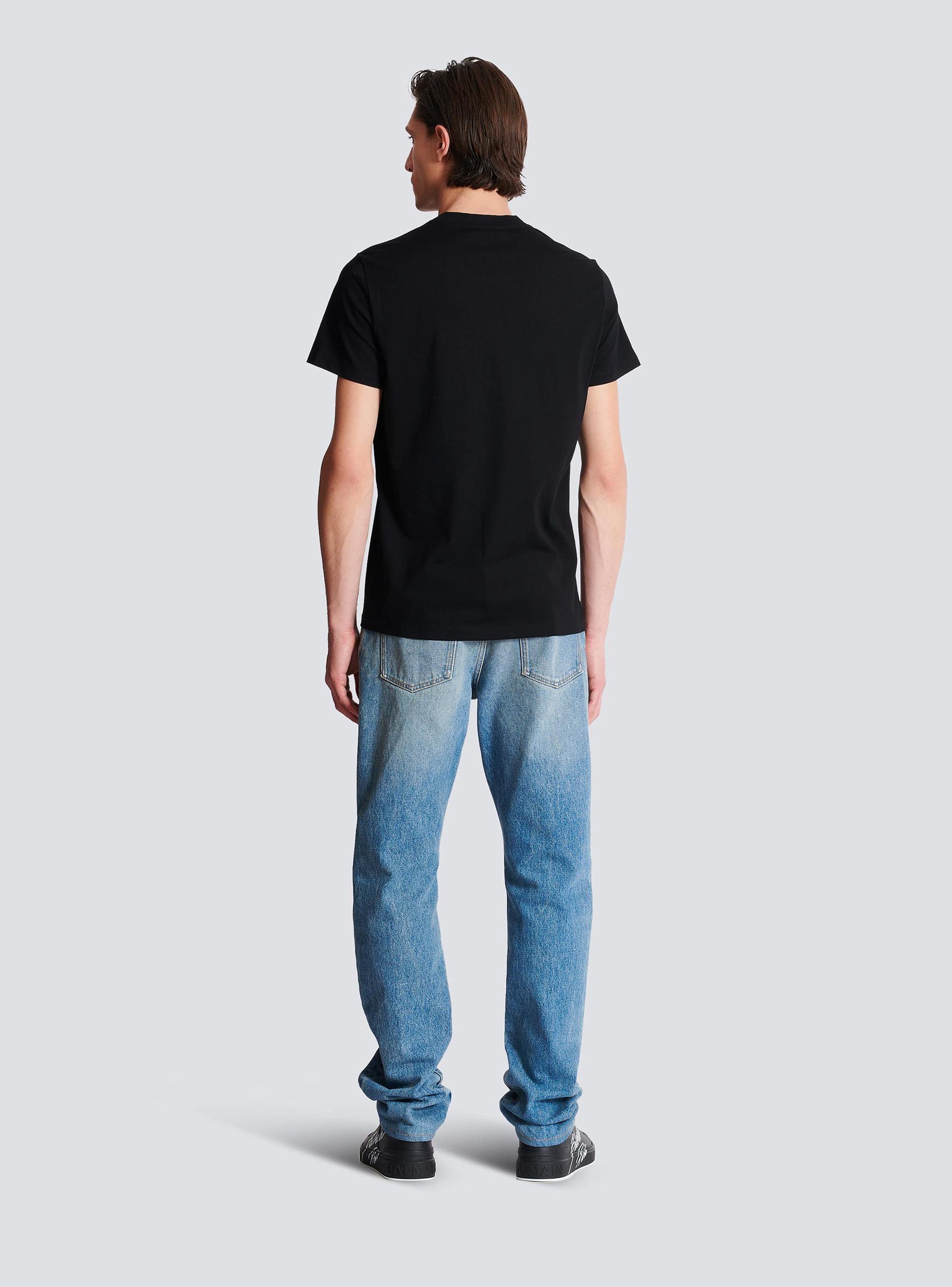 T-shirt with vintage gel Balmain logo Product Image