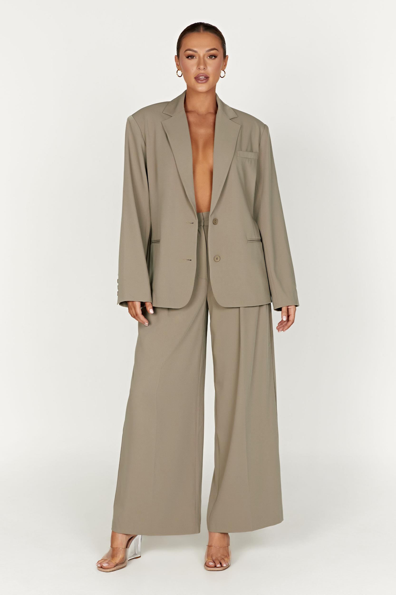 Jemima Straight Leg Pants - Olive Product Image