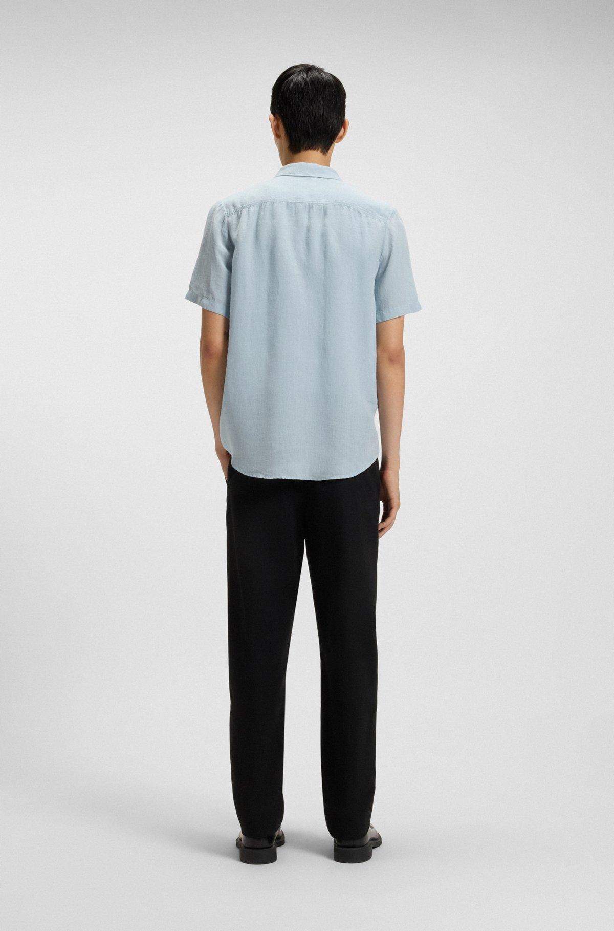 Relaxed-fit multi-occasional shirt in linen Product Image