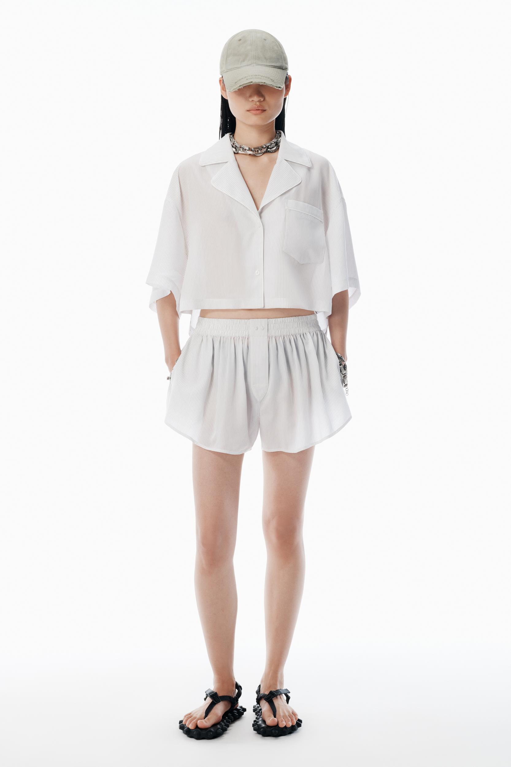 White Pajama-style Shirt Product Image