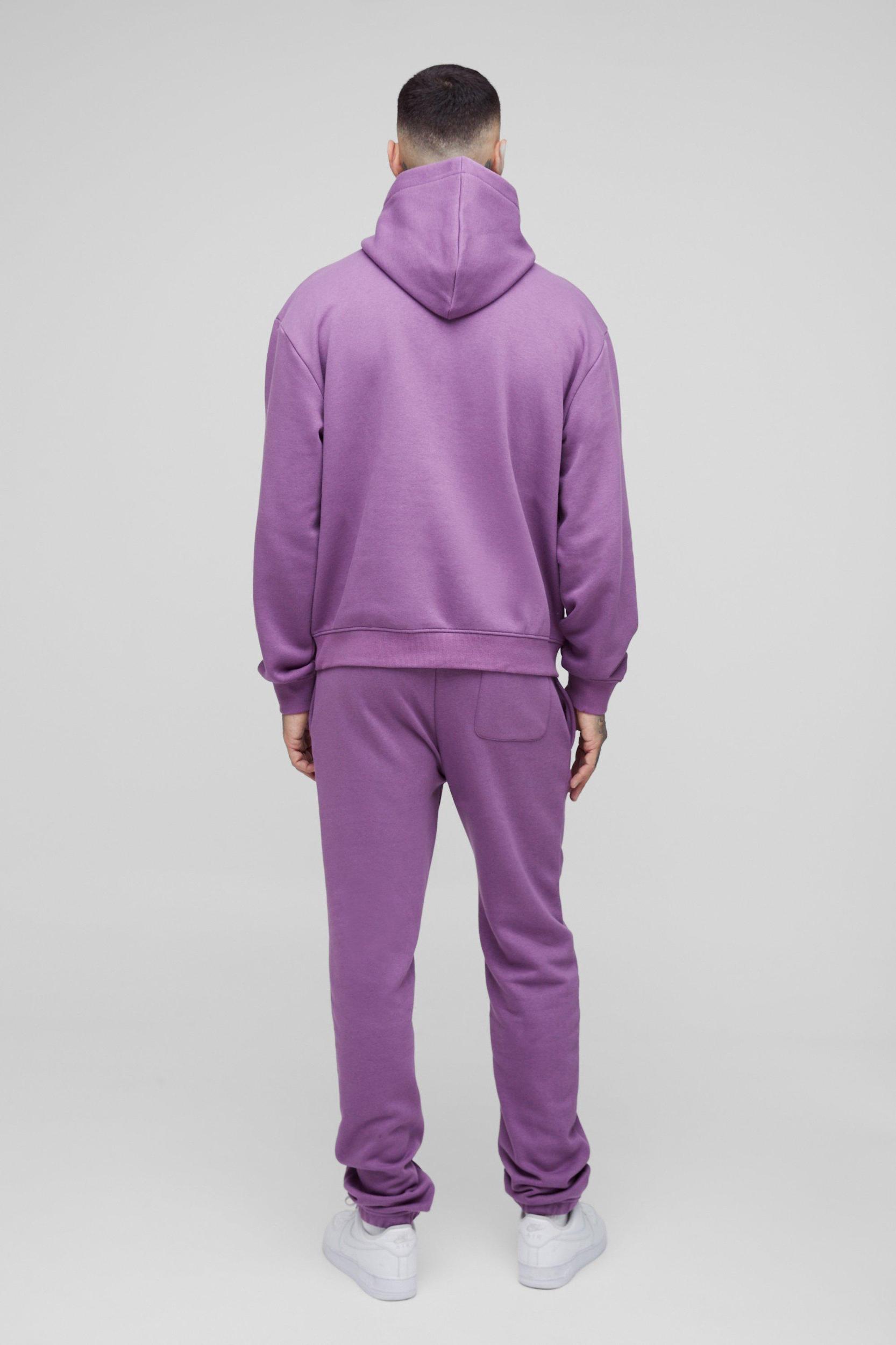 Tall Oversized Boxy Man Hooded Tracksuit | boohooMAN USA Product Image
