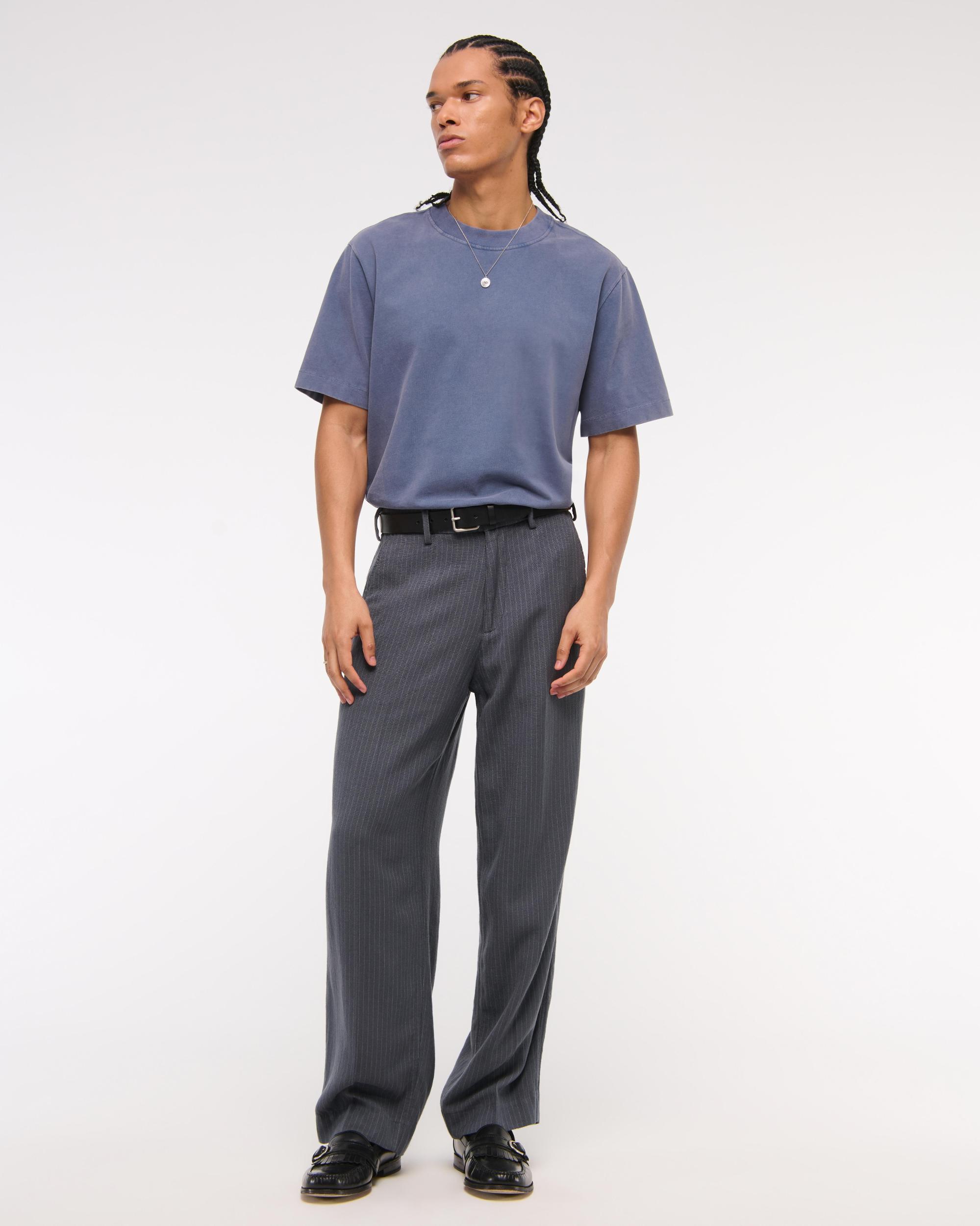Baggy Tailored Linen-Blend Trouser Product Image