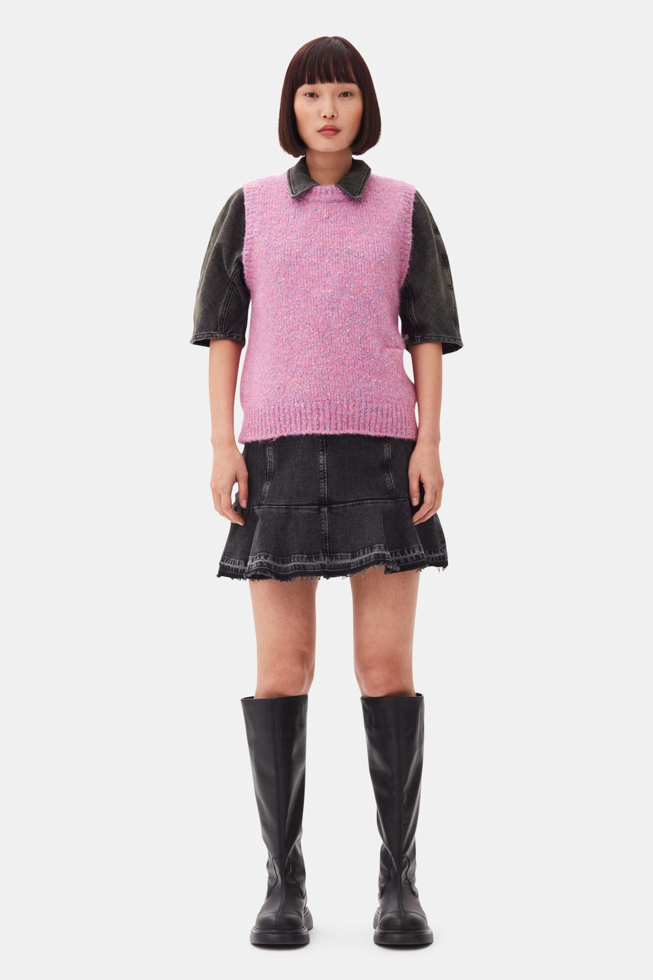 Pink Knit Vest Product Image