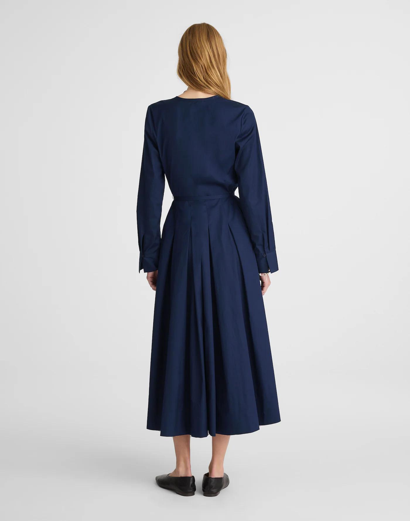 Tie-Waist Midi Shirtdress Product Image