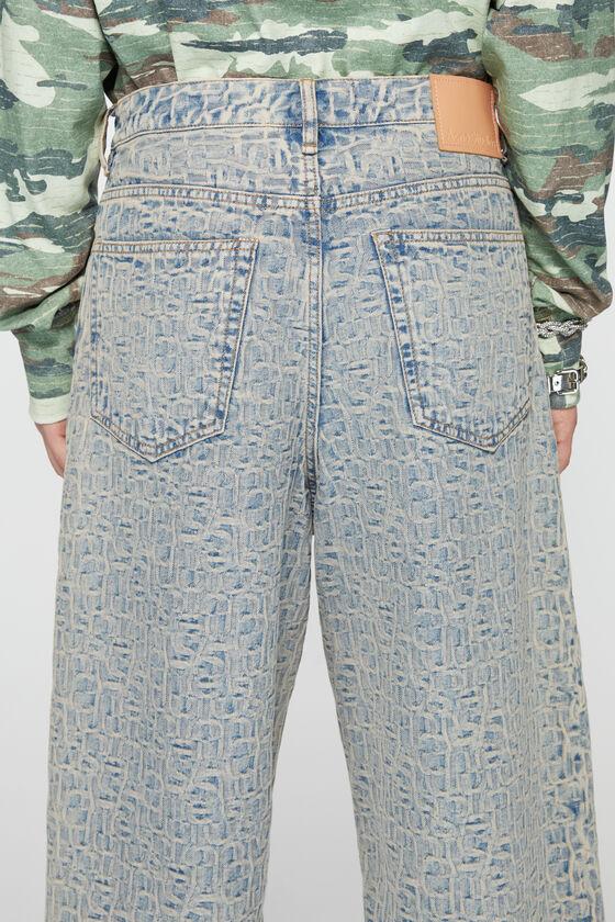 Monogram denim shorts - Loose fit Product Image