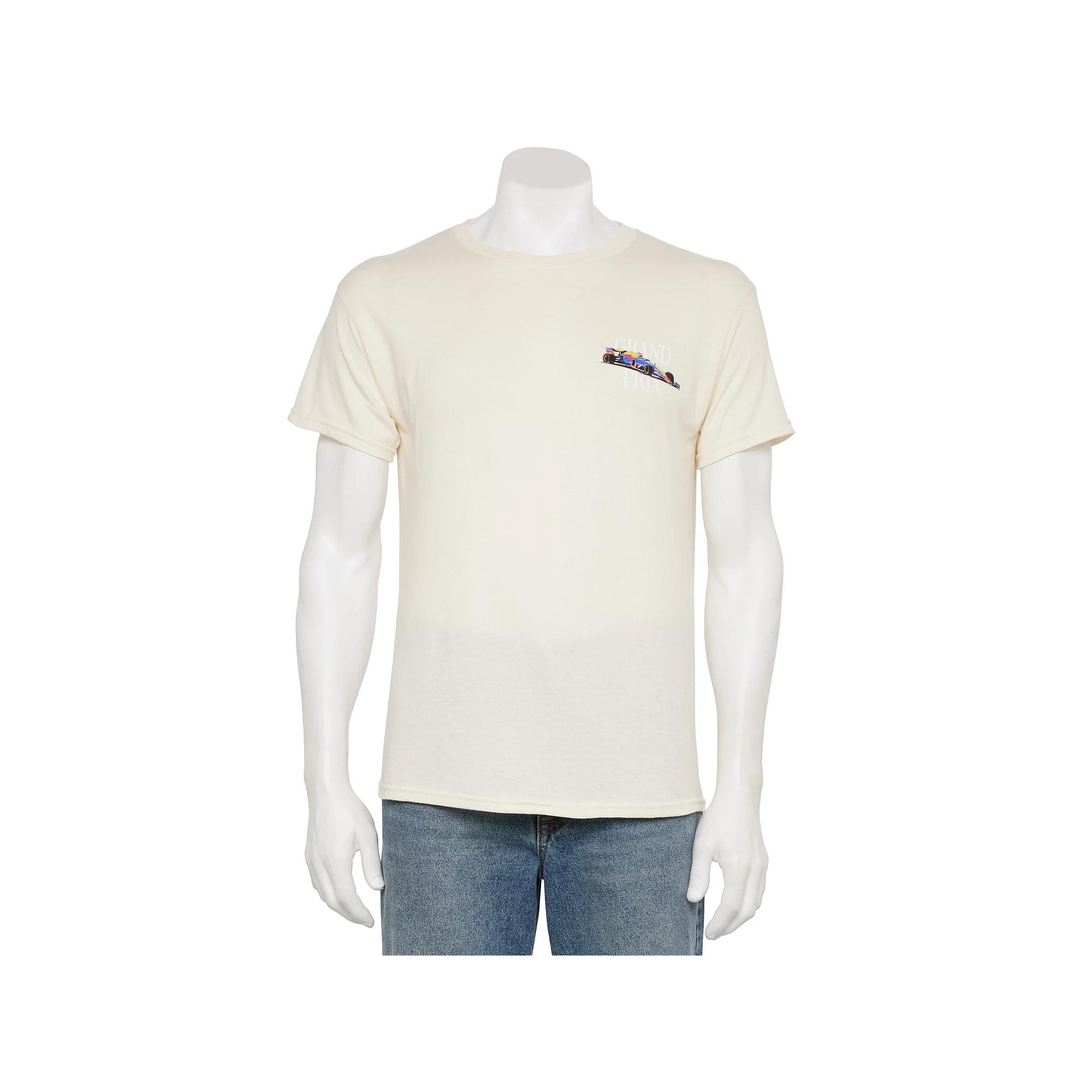 Men's Retrofit Grand Prix Graphic T-Shirt, Size: XL, Natural Product Image