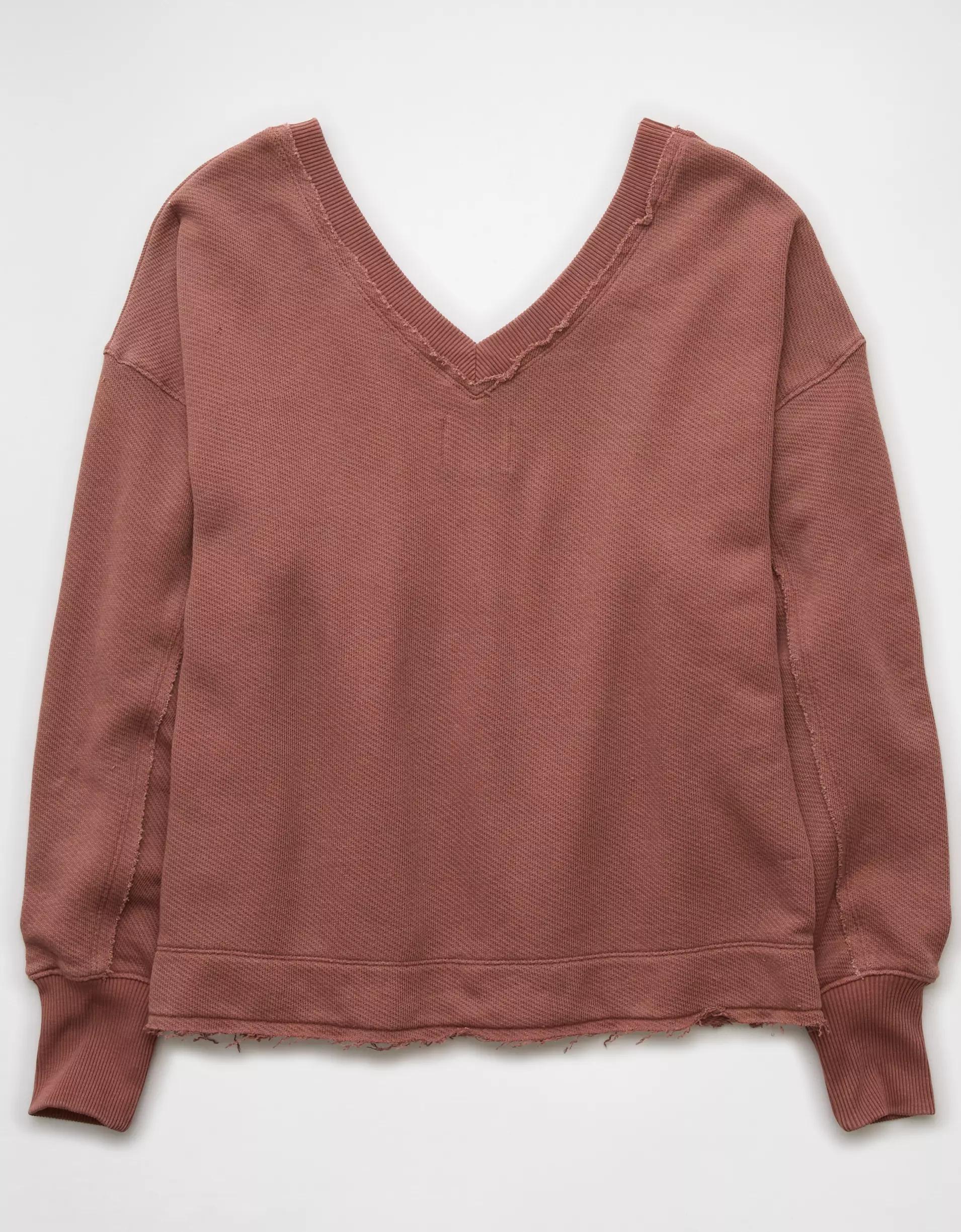 AE Saltwash Double V-Neck Sweatshirt Product Image