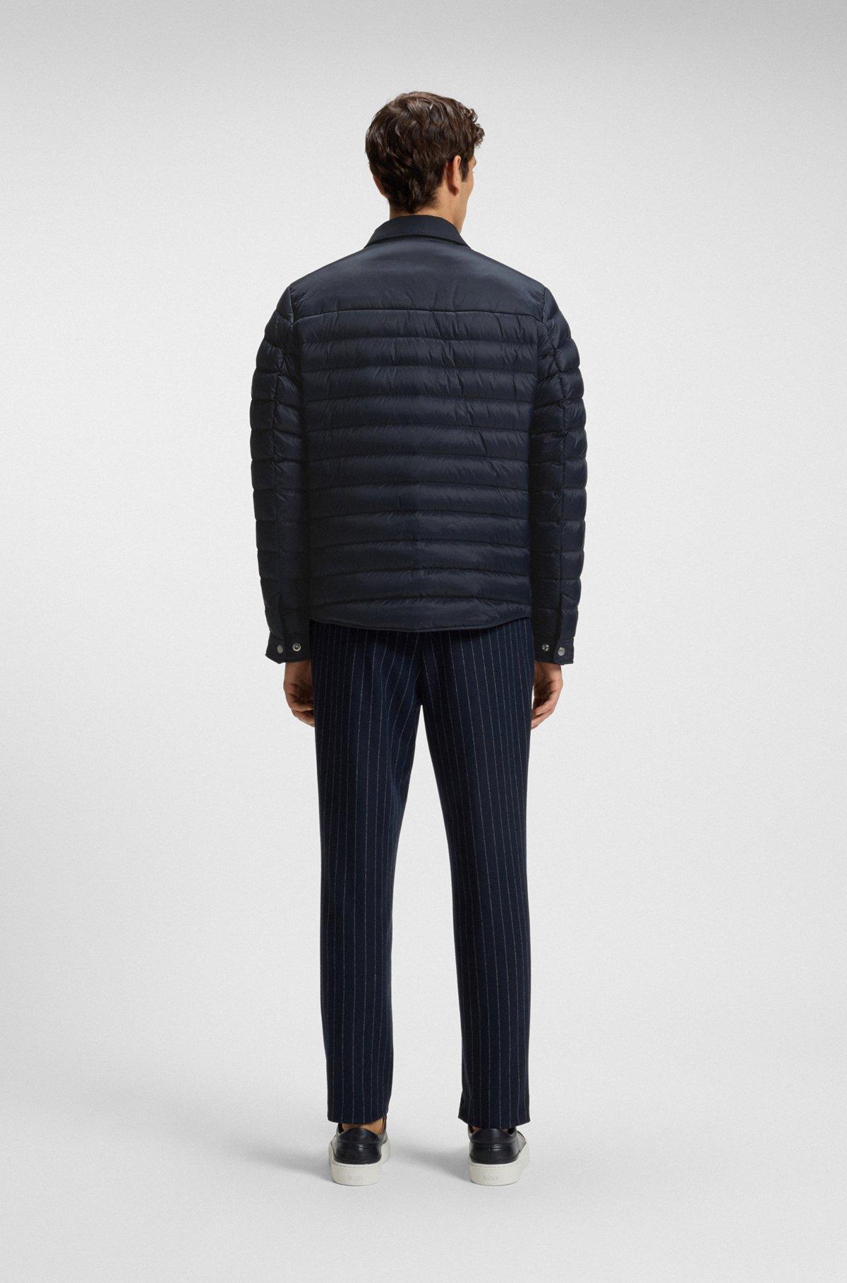 Water-repellent down jacket with stretch inserts Product Image