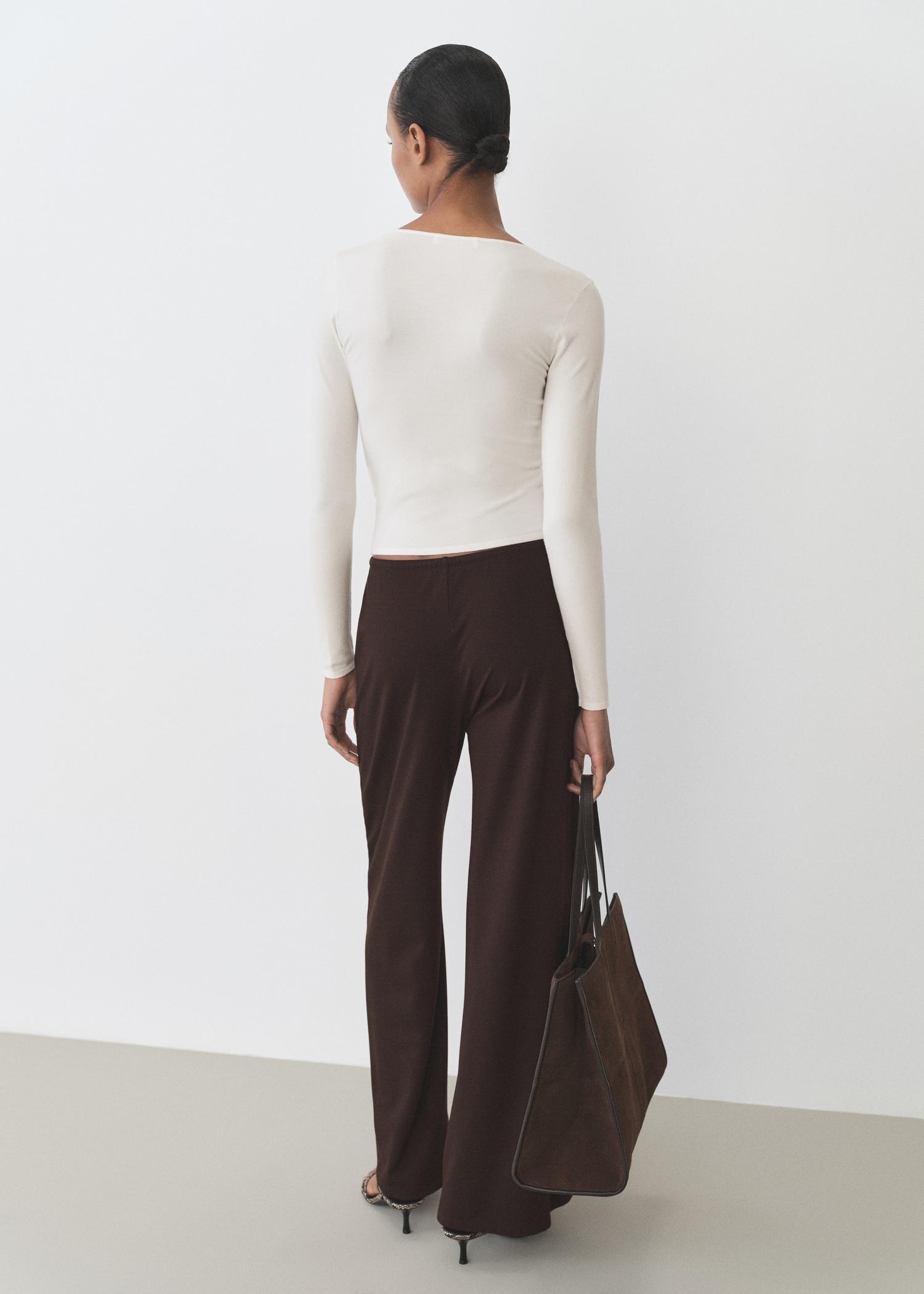 Fine-knit fitted sweater - Women | MANGO USA Product Image
