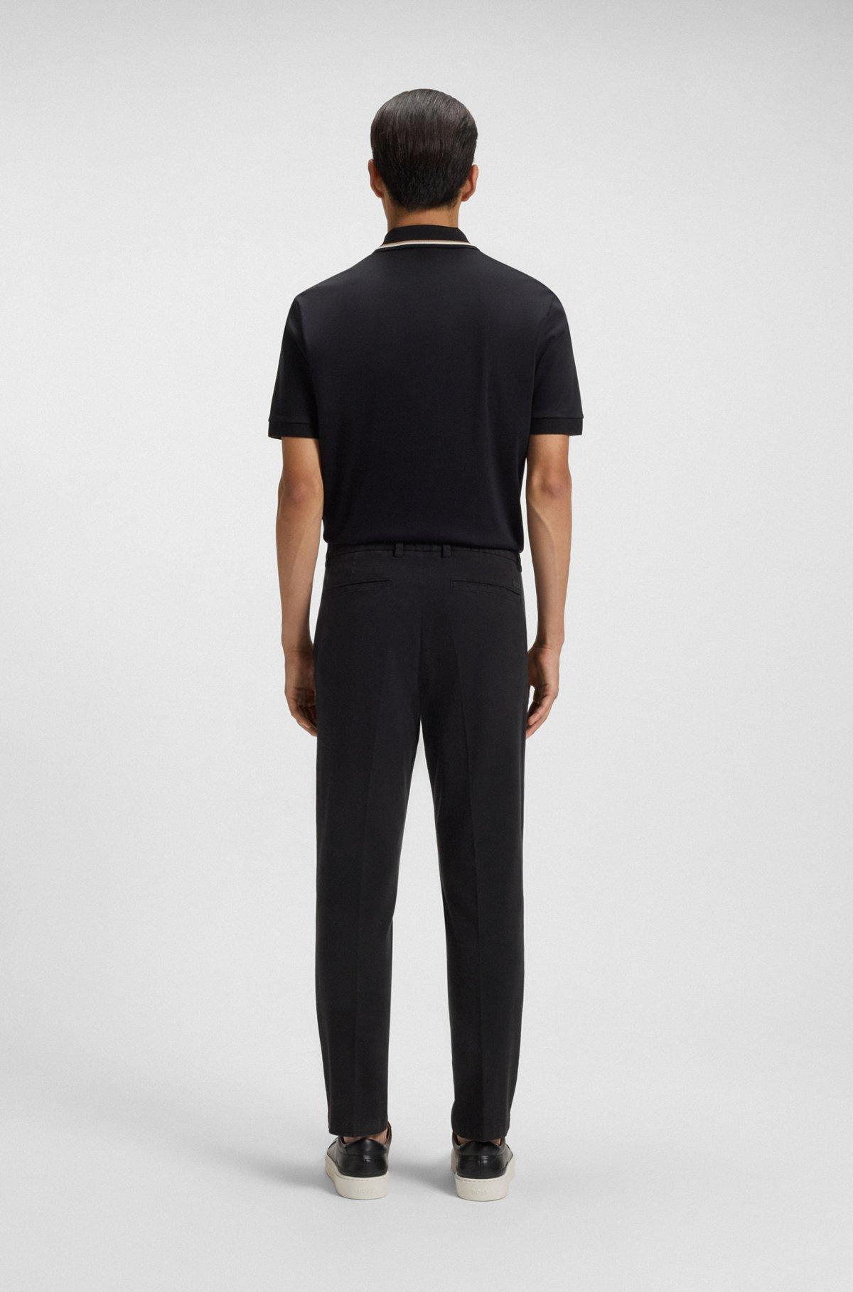 Slim-fit trousers in stretch-cotton twill Product Image