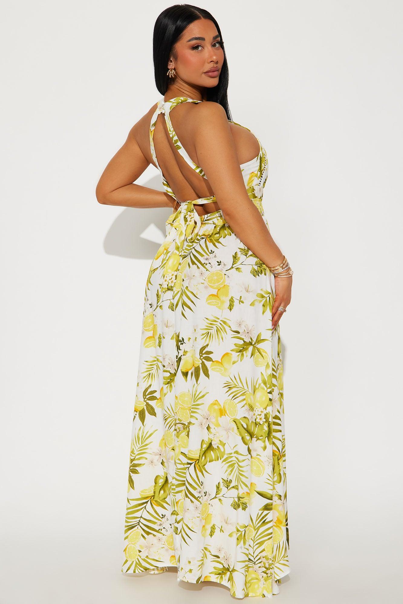 Odessa Printed Maxi Dress - Green/combo Product Image
