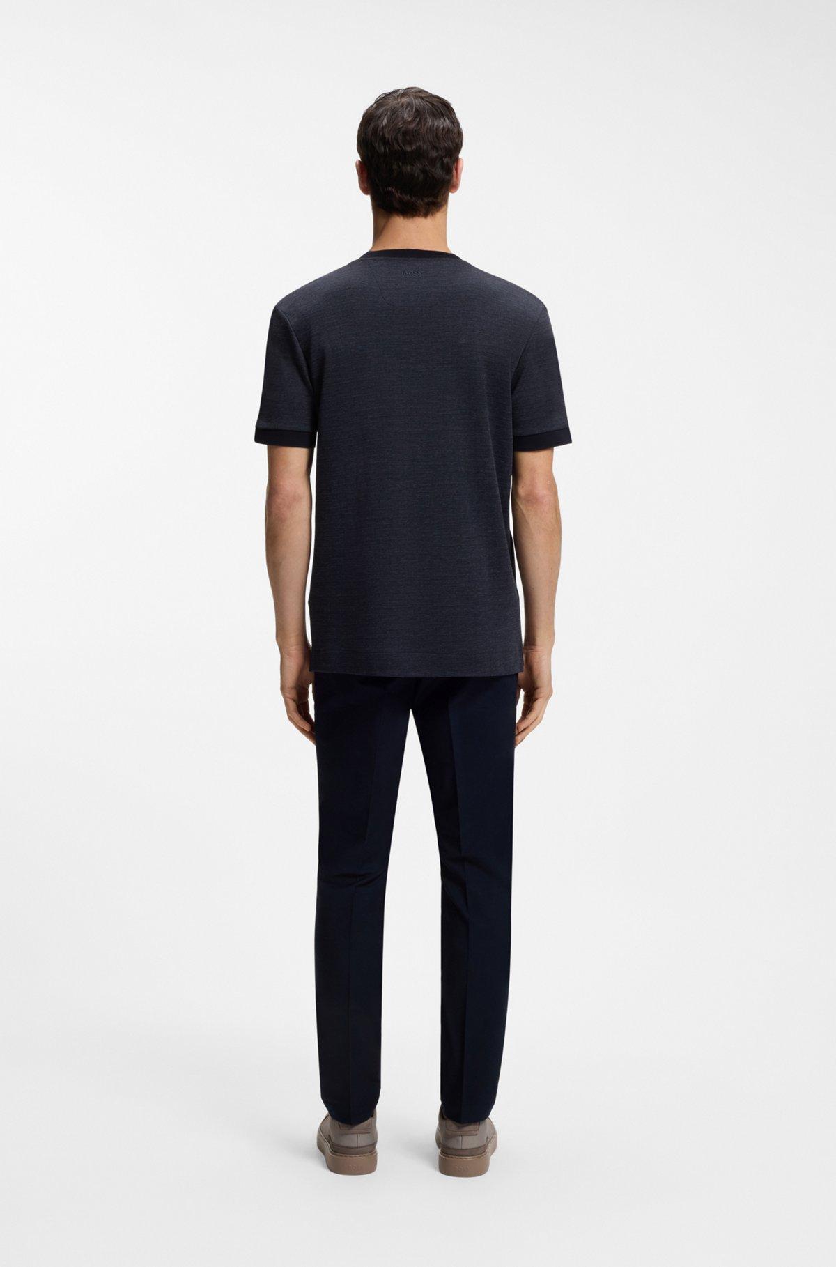 BOSS x ASTON MARTIN T-shirt in wool-cotton jacquard Product Image
