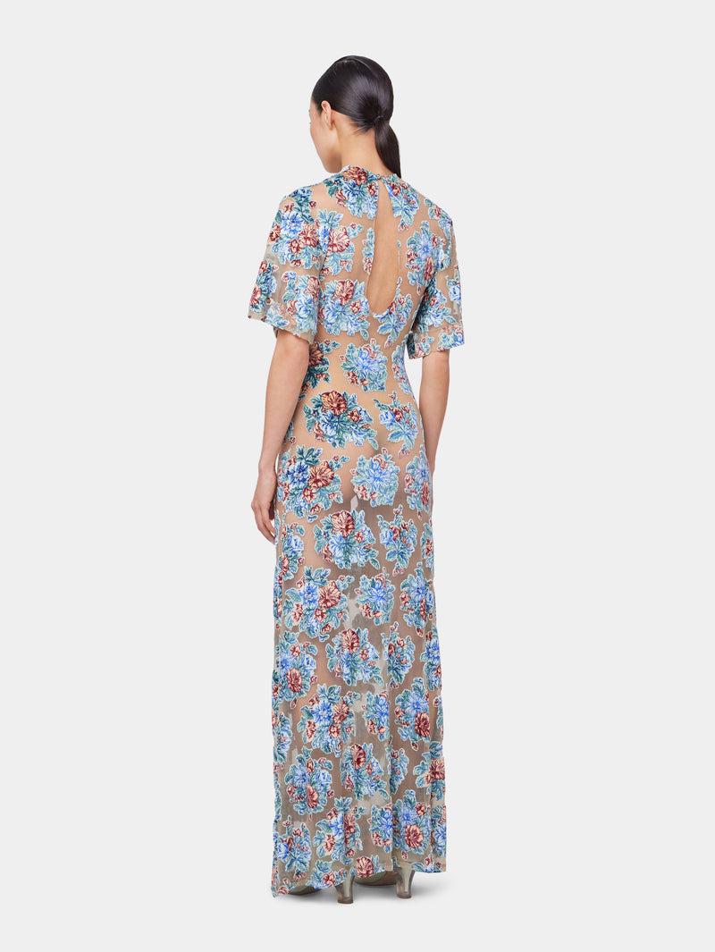 LONG DRESS IN FLORAL JACQUARD Product Image