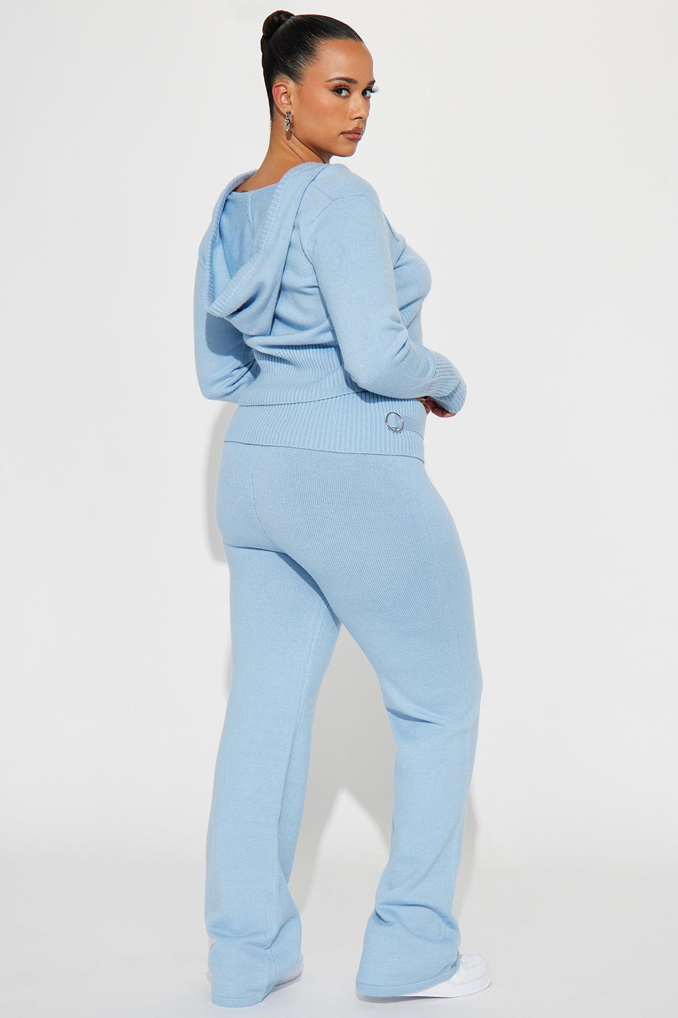 Lana Sweater Pant Set - Light Blue Product Image